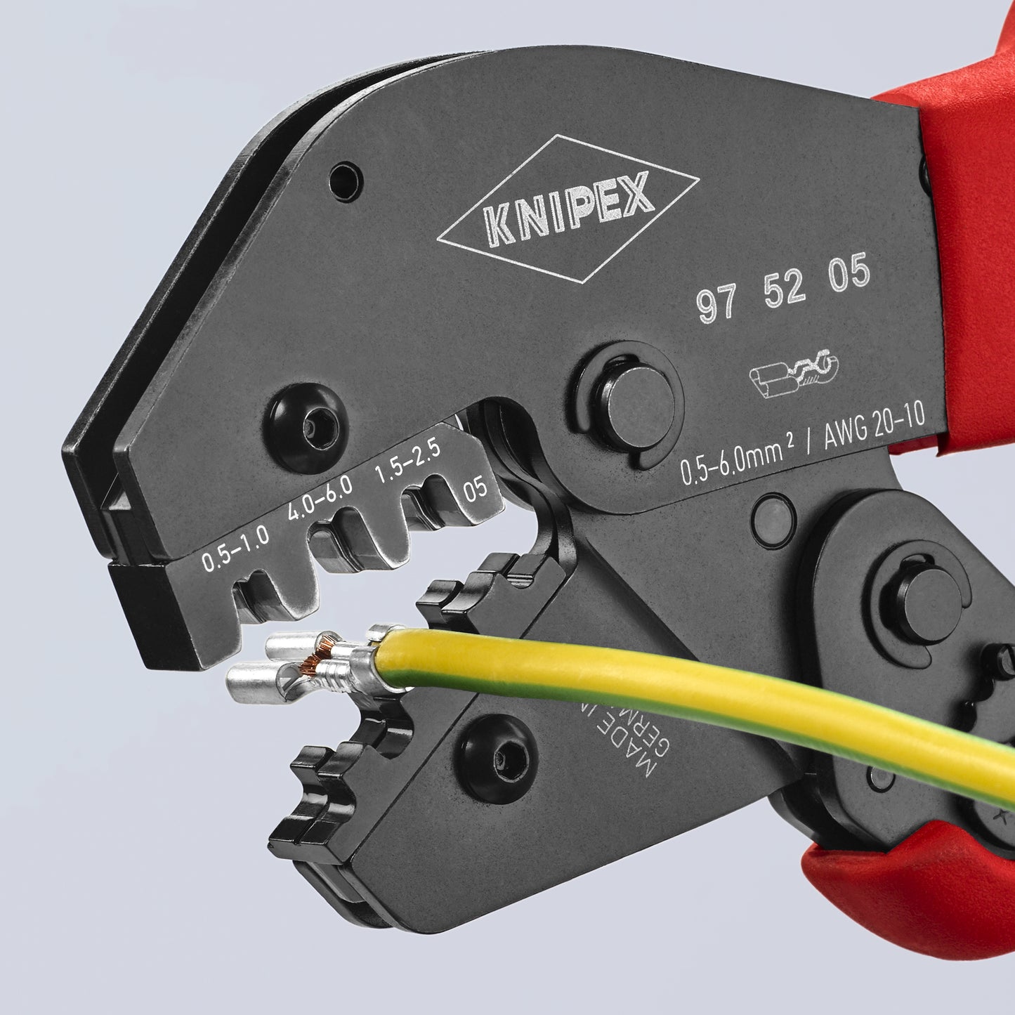 Knipex 97 52 05 Crimping Pliers For Non-Insulated Open Plug-Type Connectors (Plug Width 4.8 and 6.3 mm) - image 7