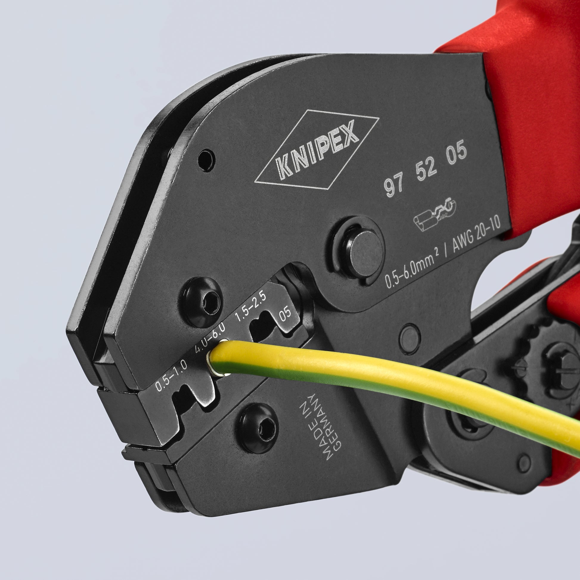 Knipex 97 52 05 Crimping Pliers For Non-Insulated Open Plug-Type Connectors (Plug Width 4.8 and 6.3 mm) - image 8