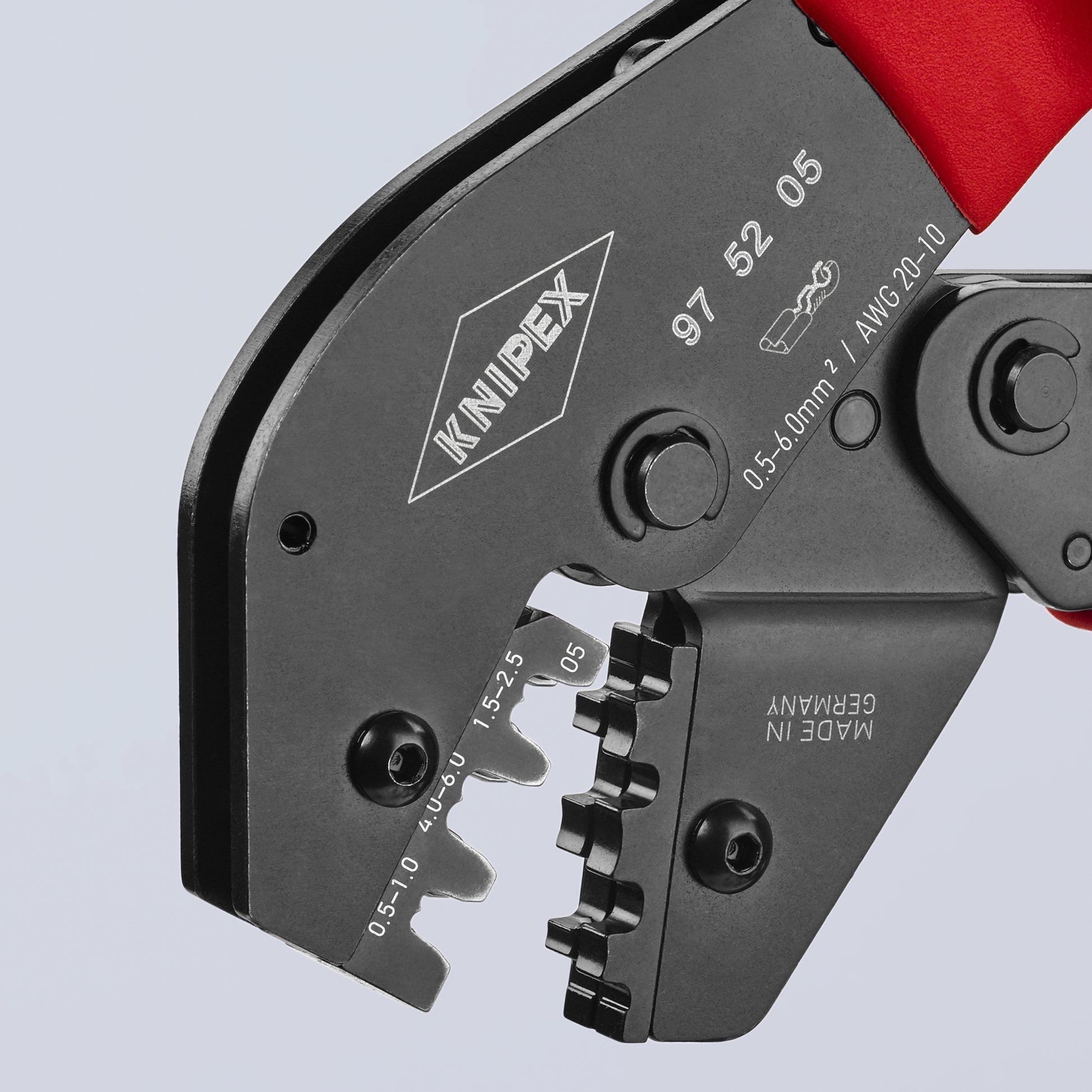 Knipex 97 52 05 Crimping Pliers For Non-Insulated Open Plug-Type Connectors (Plug Width 4.8 and 6.3 mm) - image 4