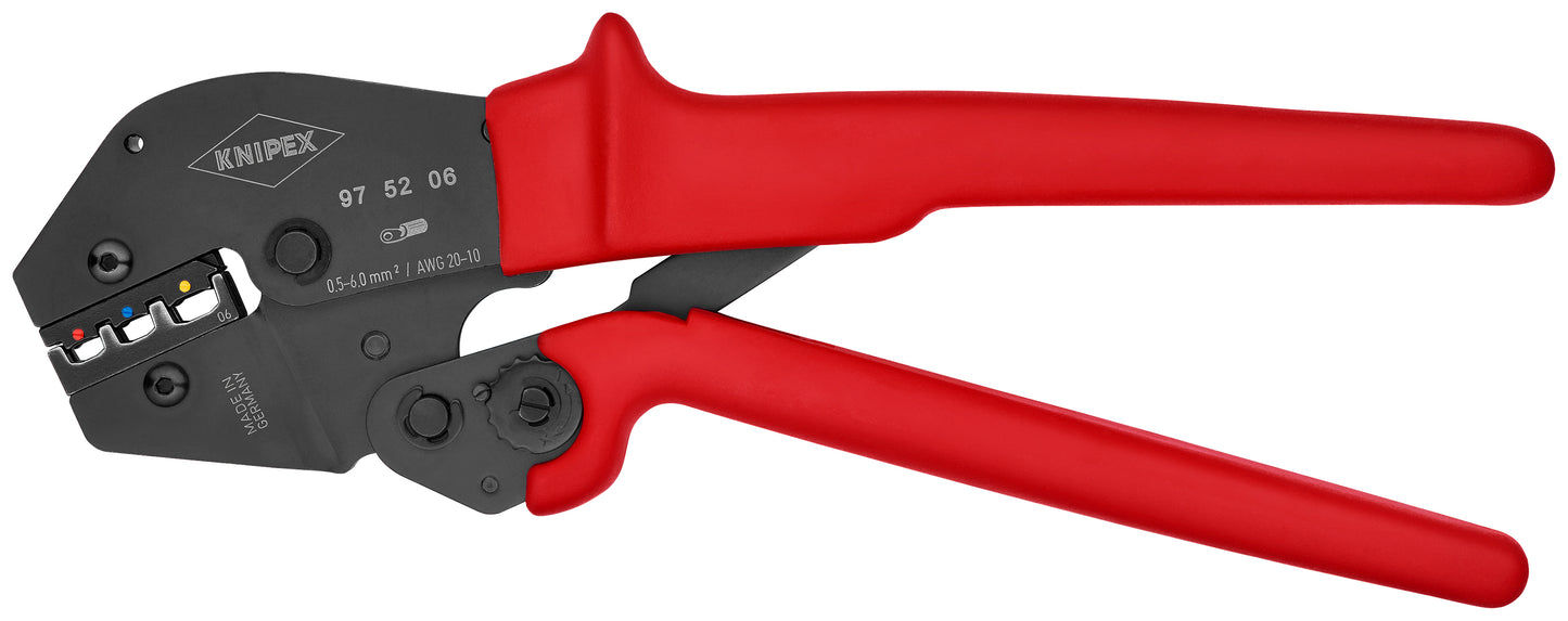 Knipex 97 52 06 Crimping Pliers For Insulated Terminals, Plug Connectors and Butt Connectors - KNIPEX Tools