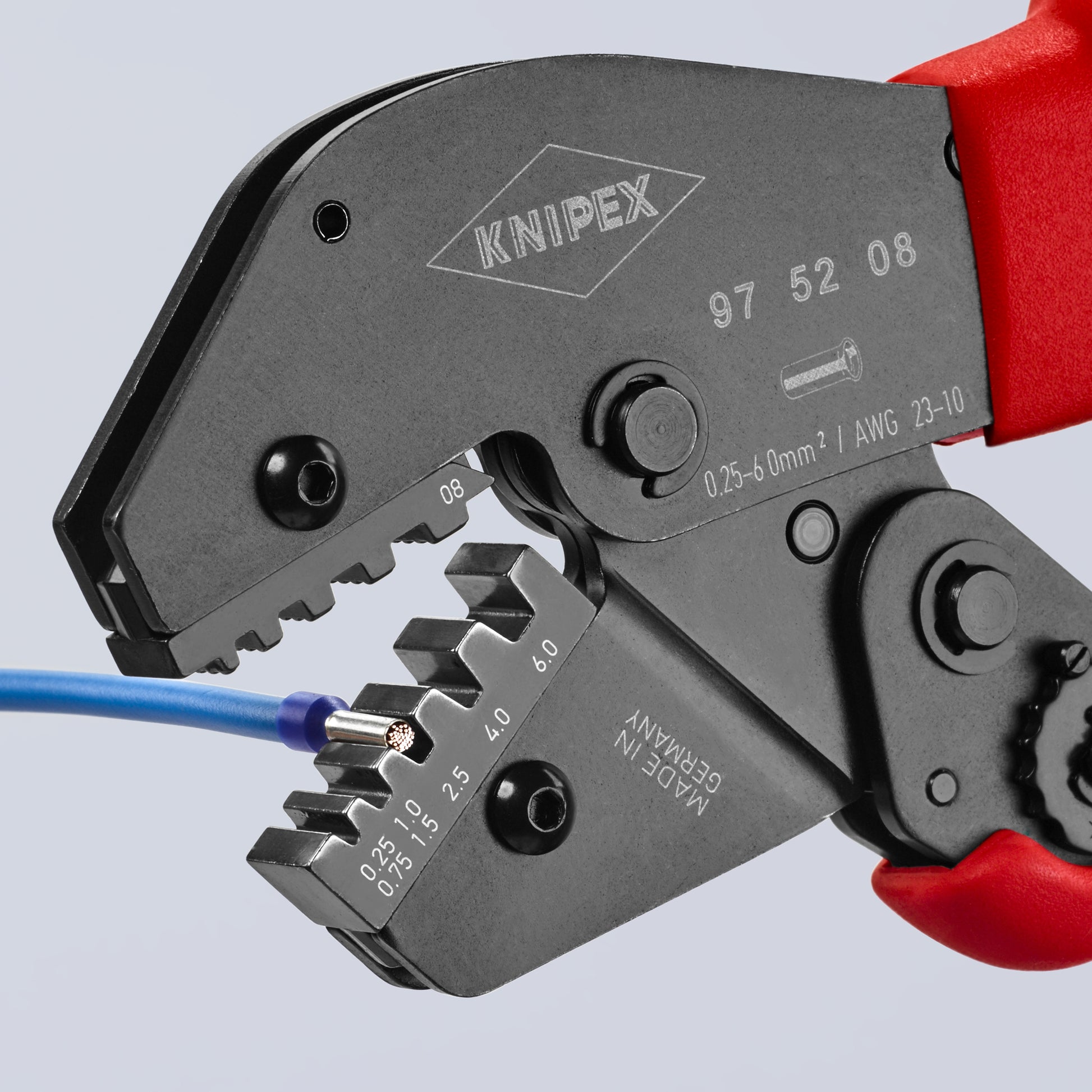 Knipex 97 52 08 Crimping Pliers For Insulated and Non-Insulated Wire Ferrules - image 5