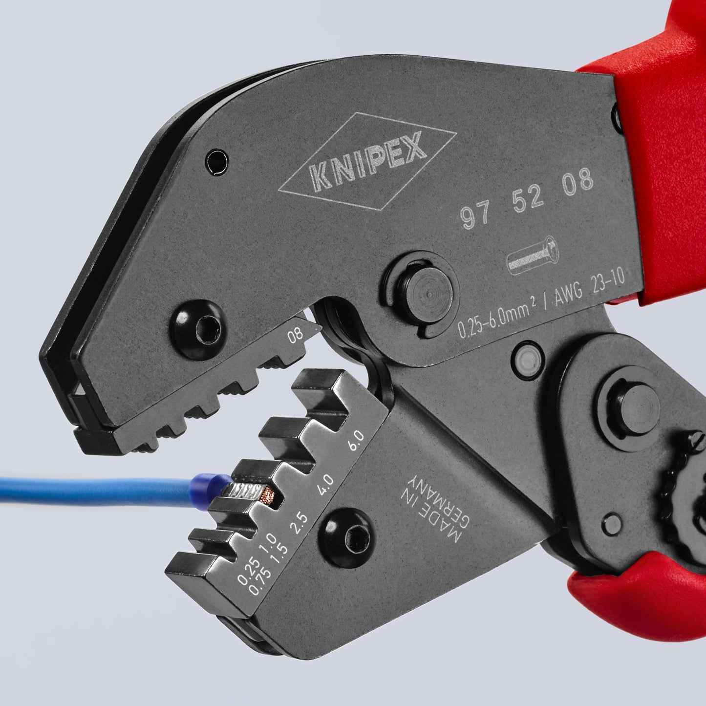Knipex 97 52 08 Crimping Pliers For Insulated and Non-Insulated Wire Ferrules - image 6