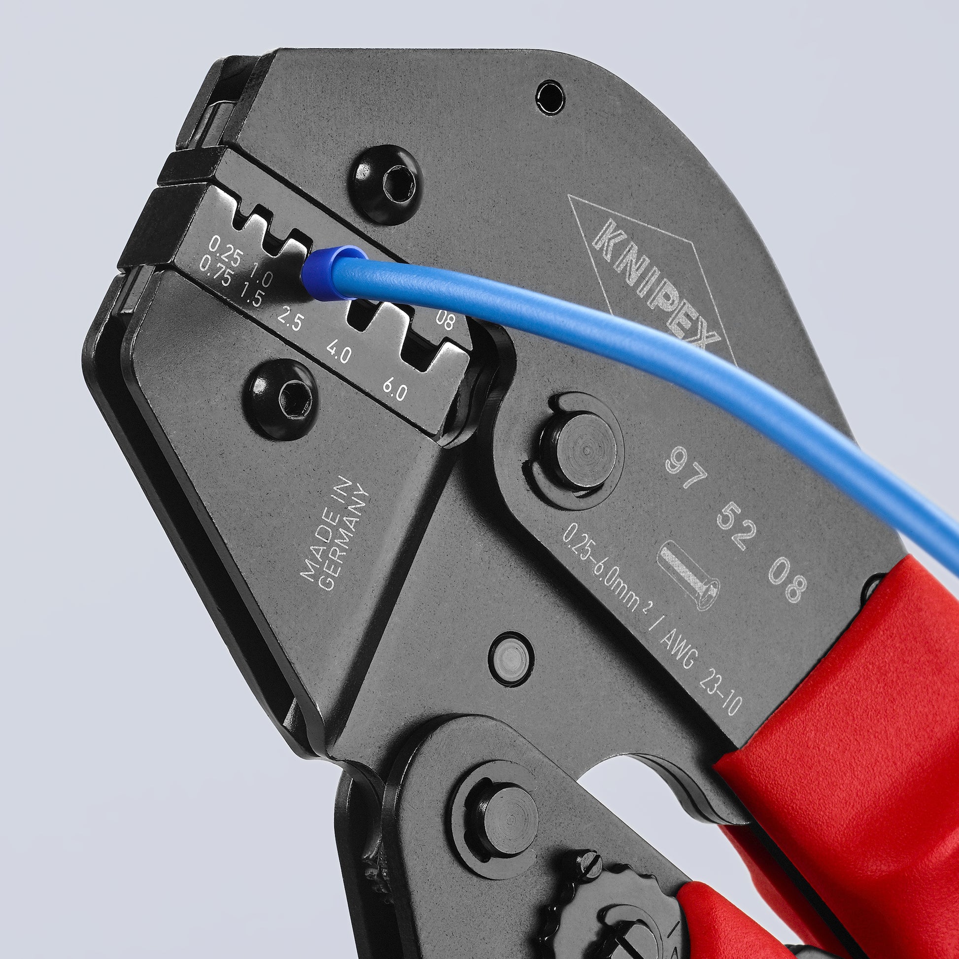 Knipex 97 52 08 Crimping Pliers For Insulated and Non-Insulated Wire Ferrules - image 7