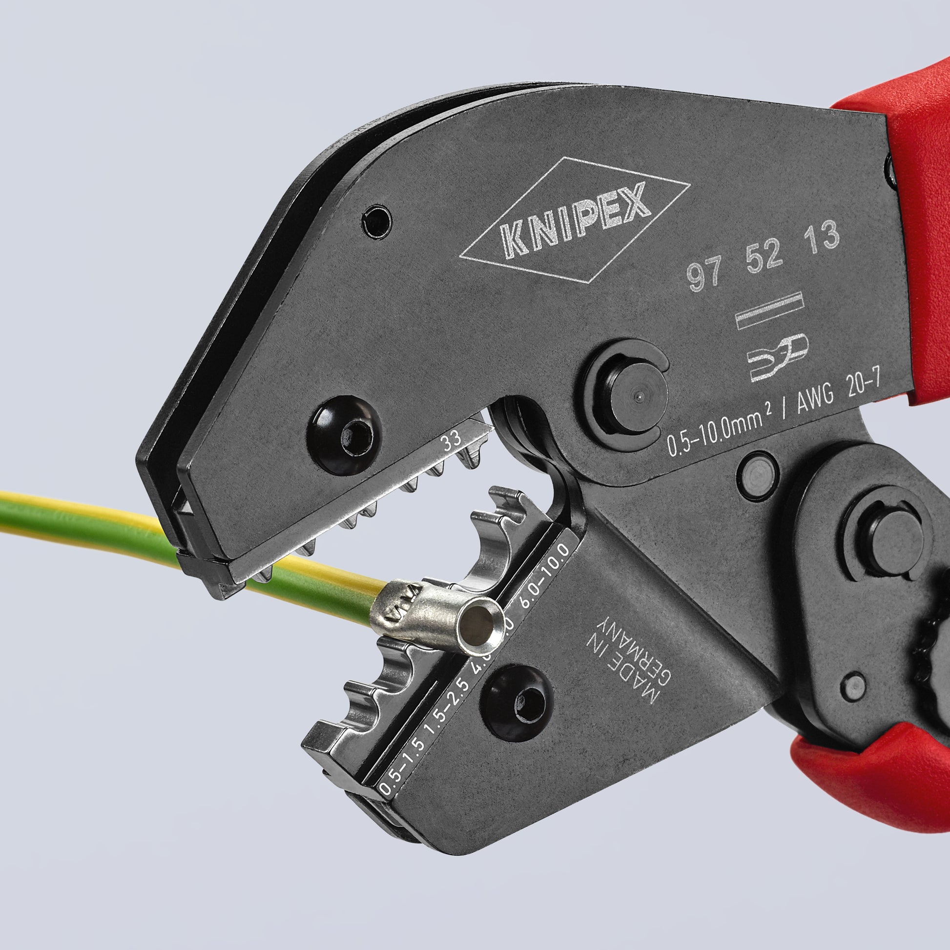 Knipex 97 52 13 Crimping Pliers For Non-insulated Crimp Terminals, Tube and Compression Cable Lugs - image 6