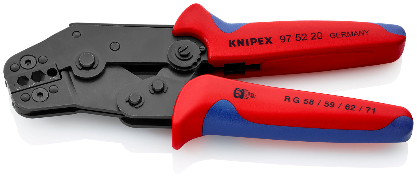 Knipex 97 52 20 Crimping Pliers for COAX, BNC and TNC Connectors RG 58/59/62/71/223 - image 2