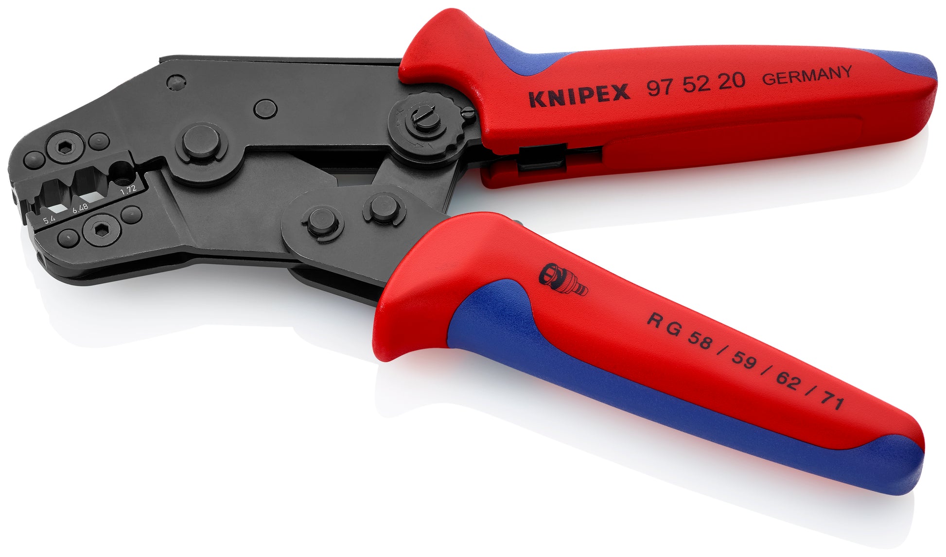 Knipex 97 52 20 Crimping Pliers for COAX, BNC and TNC Connectors RG 58/59/62/71/223 - image 3