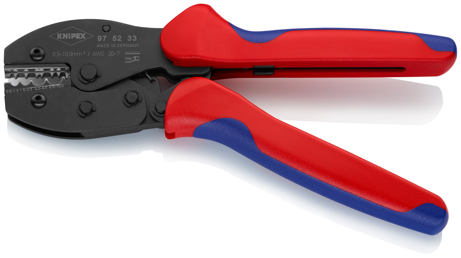 Knipex 97 52 33 Crimping Pliers For Non-insulated Crimp Terminals, Tube and Compression Cable Lugs - image 3