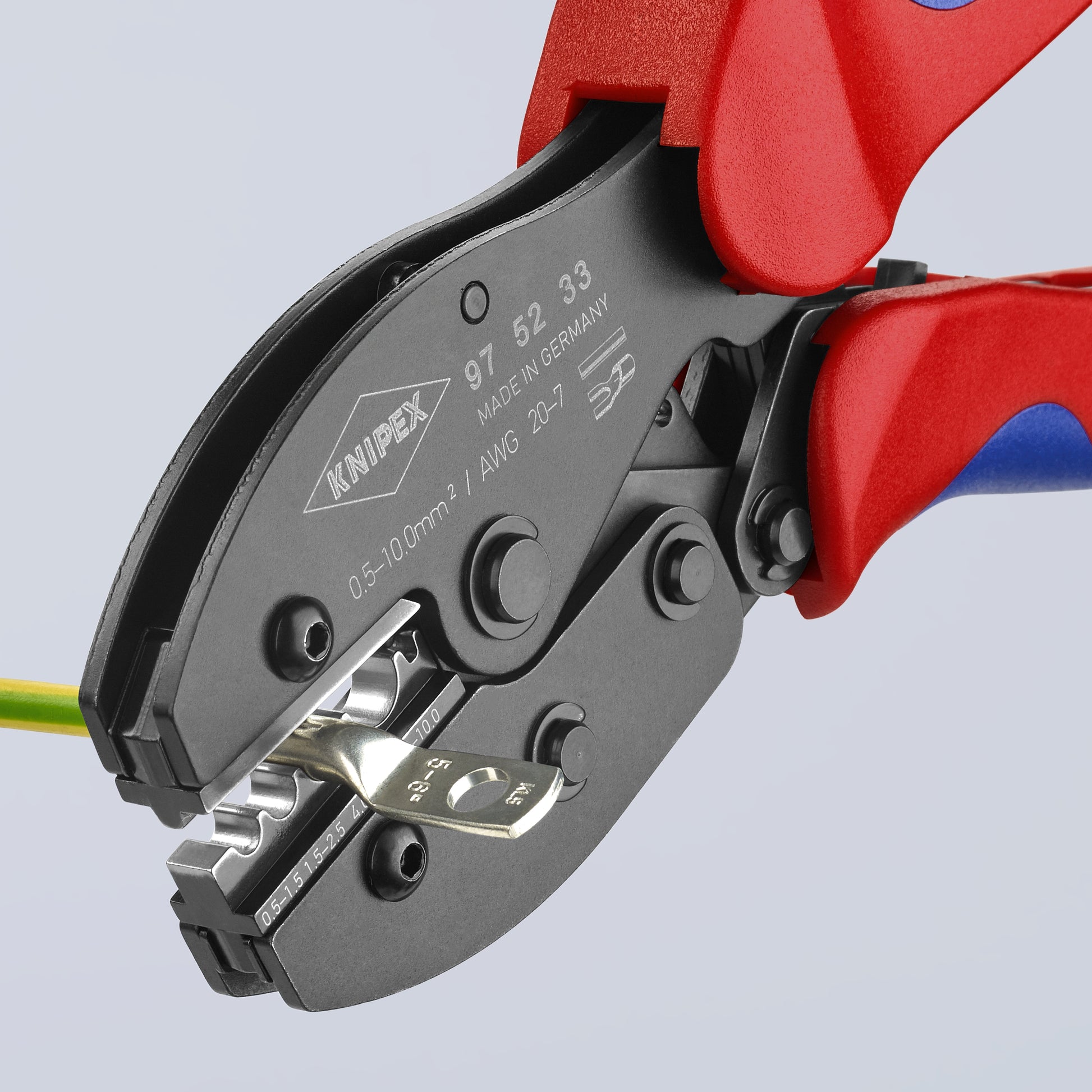 Knipex 97 52 33 Crimping Pliers For Non-insulated Crimp Terminals, Tube and Compression Cable Lugs - image 7