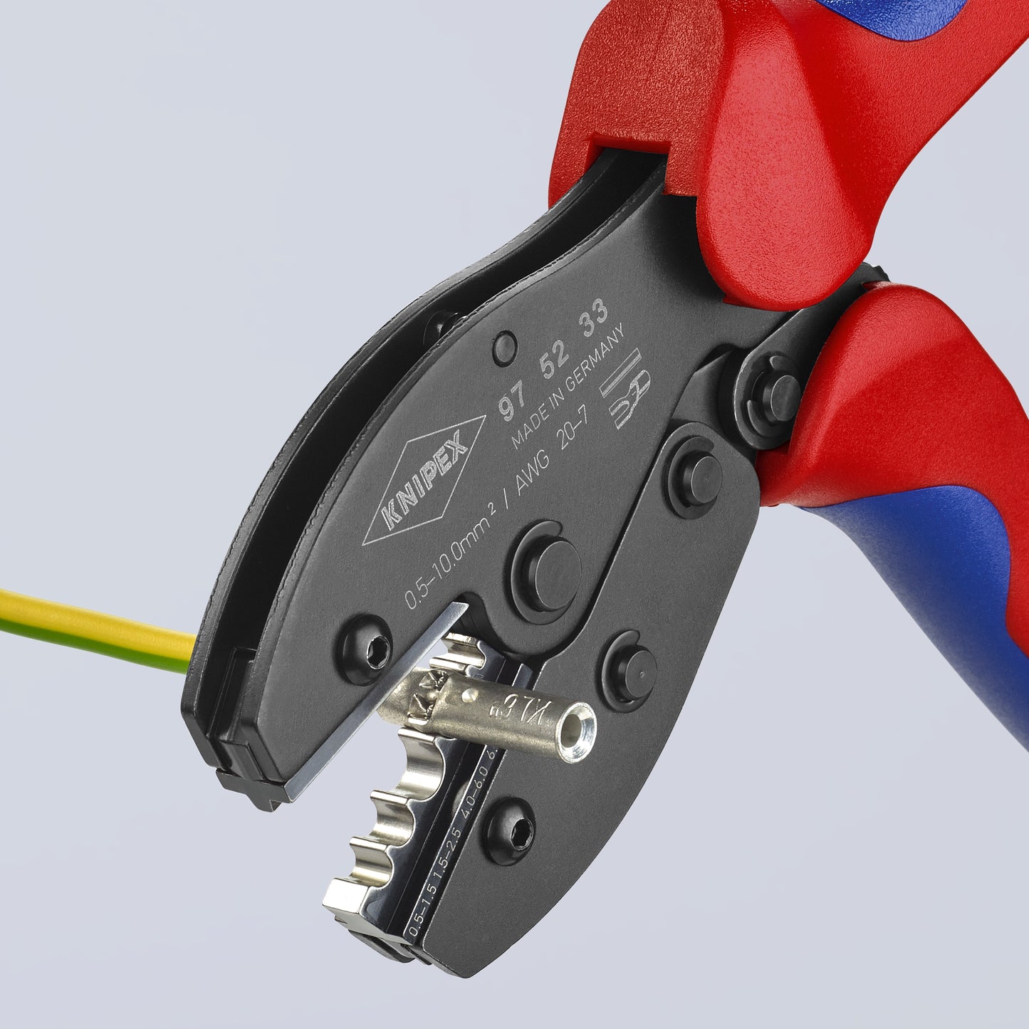 Knipex 97 52 33 Crimping Pliers For Non-insulated Crimp Terminals, Tube and Compression Cable Lugs - image 10