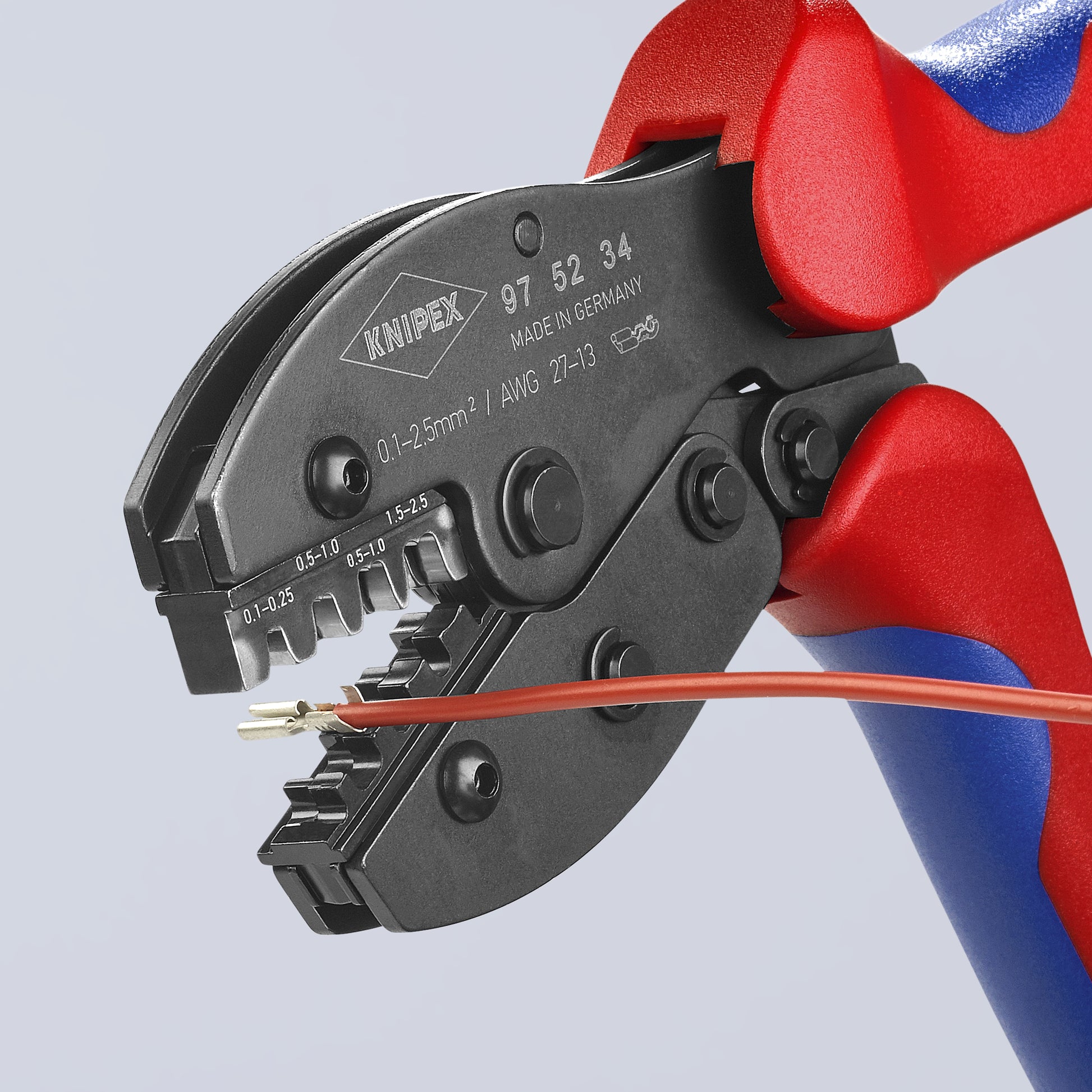 Knipex 97 52 34 Crimping Pliers For Non-Insulated Open Plug-Type Connectors (Plug Width 2.8 and 4.8 mm) - image 5