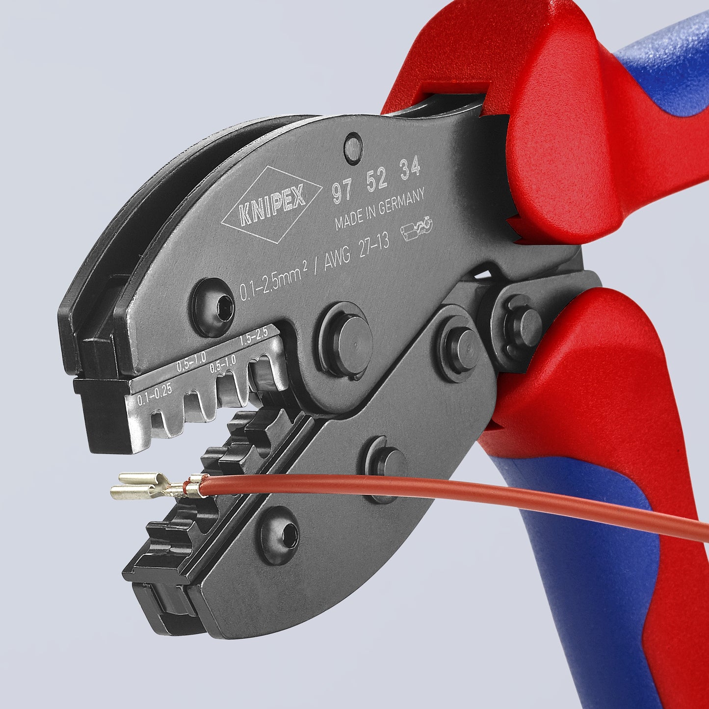 Knipex 97 52 34 Crimping Pliers For Non-Insulated Open Plug-Type Connectors (Plug Width 2.8 and 4.8 mm) - image 7