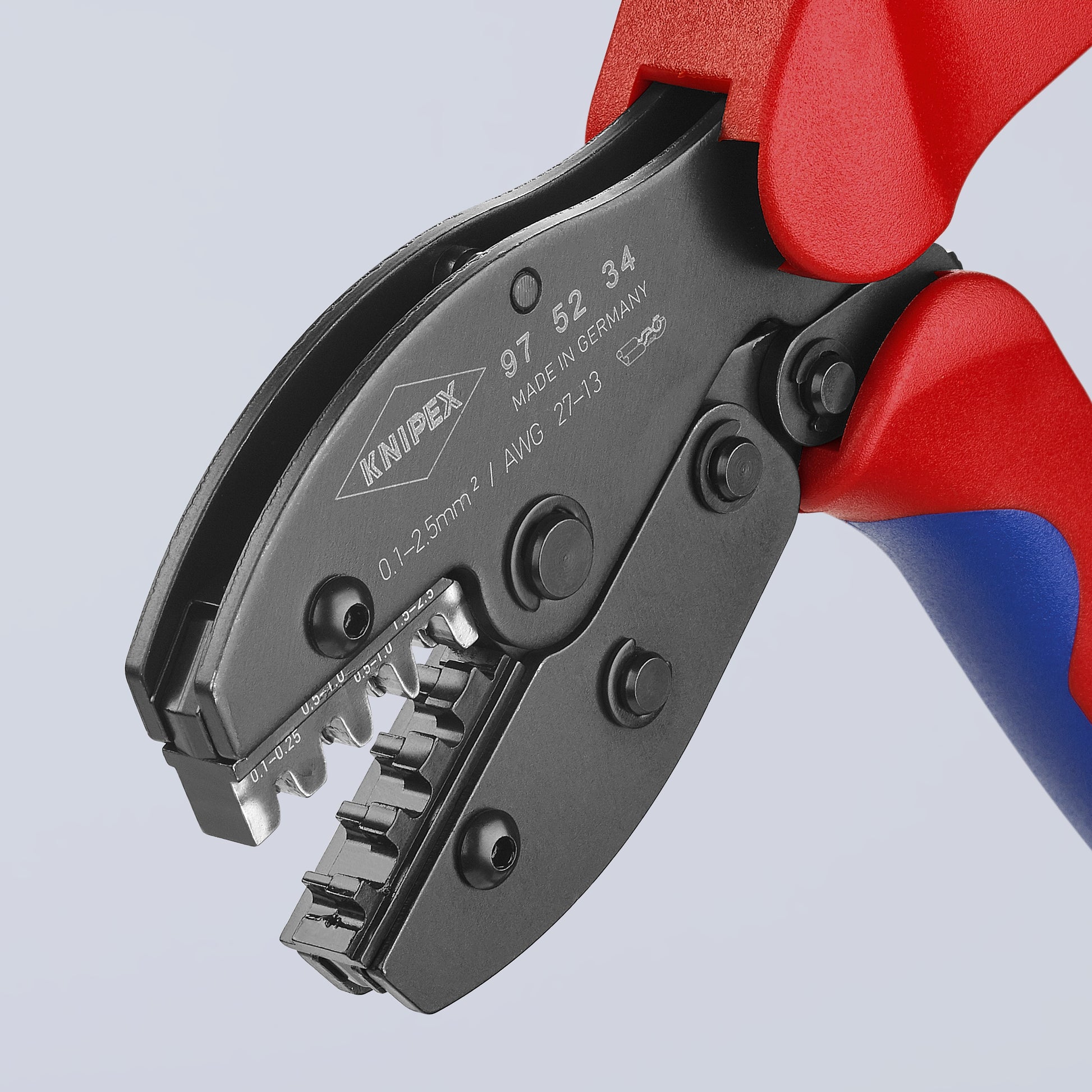 Knipex 97 52 34 Crimping Pliers For Non-Insulated Open Plug-Type Connectors (Plug Width 2.8 and 4.8 mm) - image 4