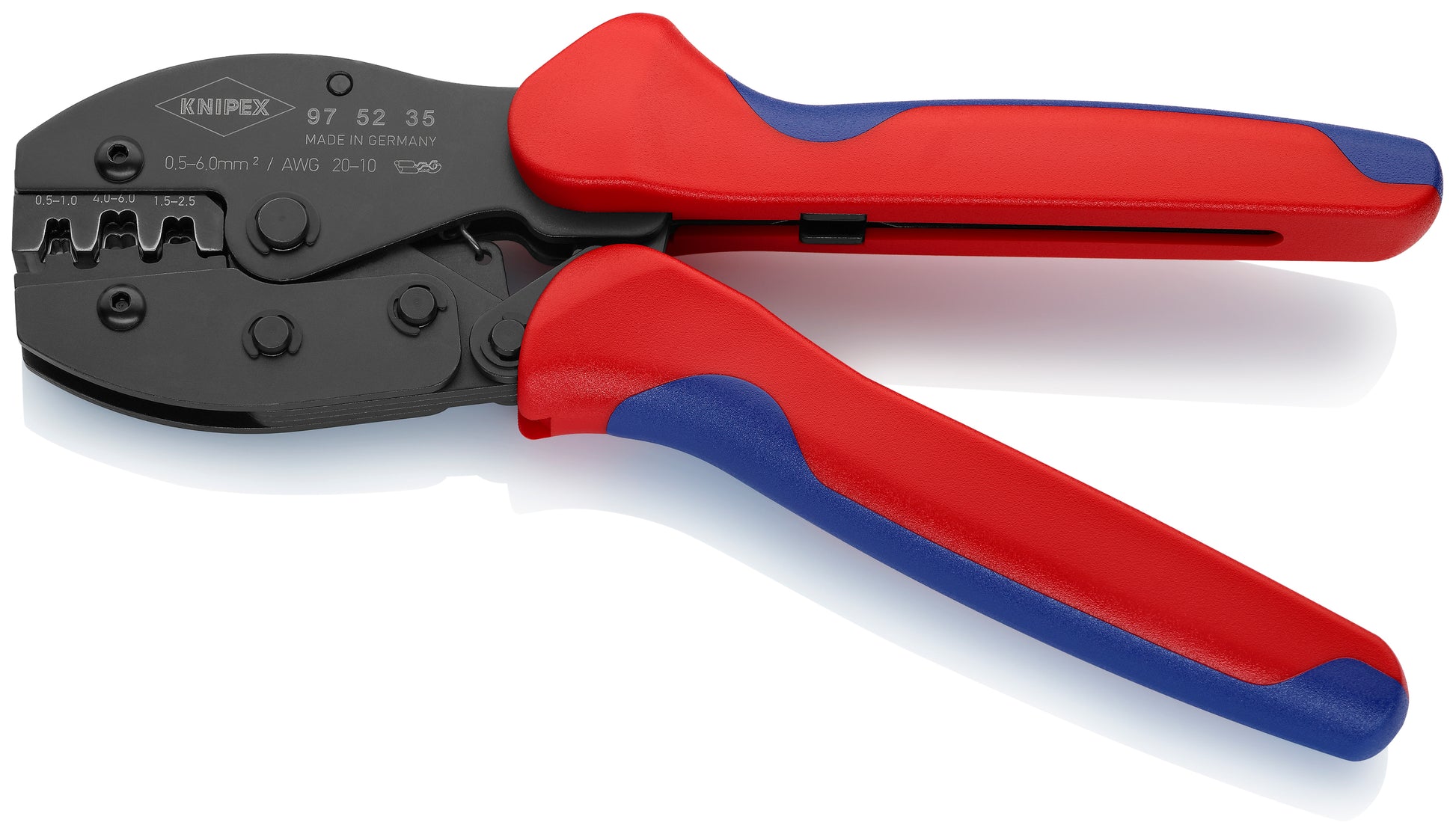Knipex 97 52 35 Crimping Pliers For Non-Insulated Open Plug-Type Connectors (Plug Width 4.8 and 6.3 mm) - image 3