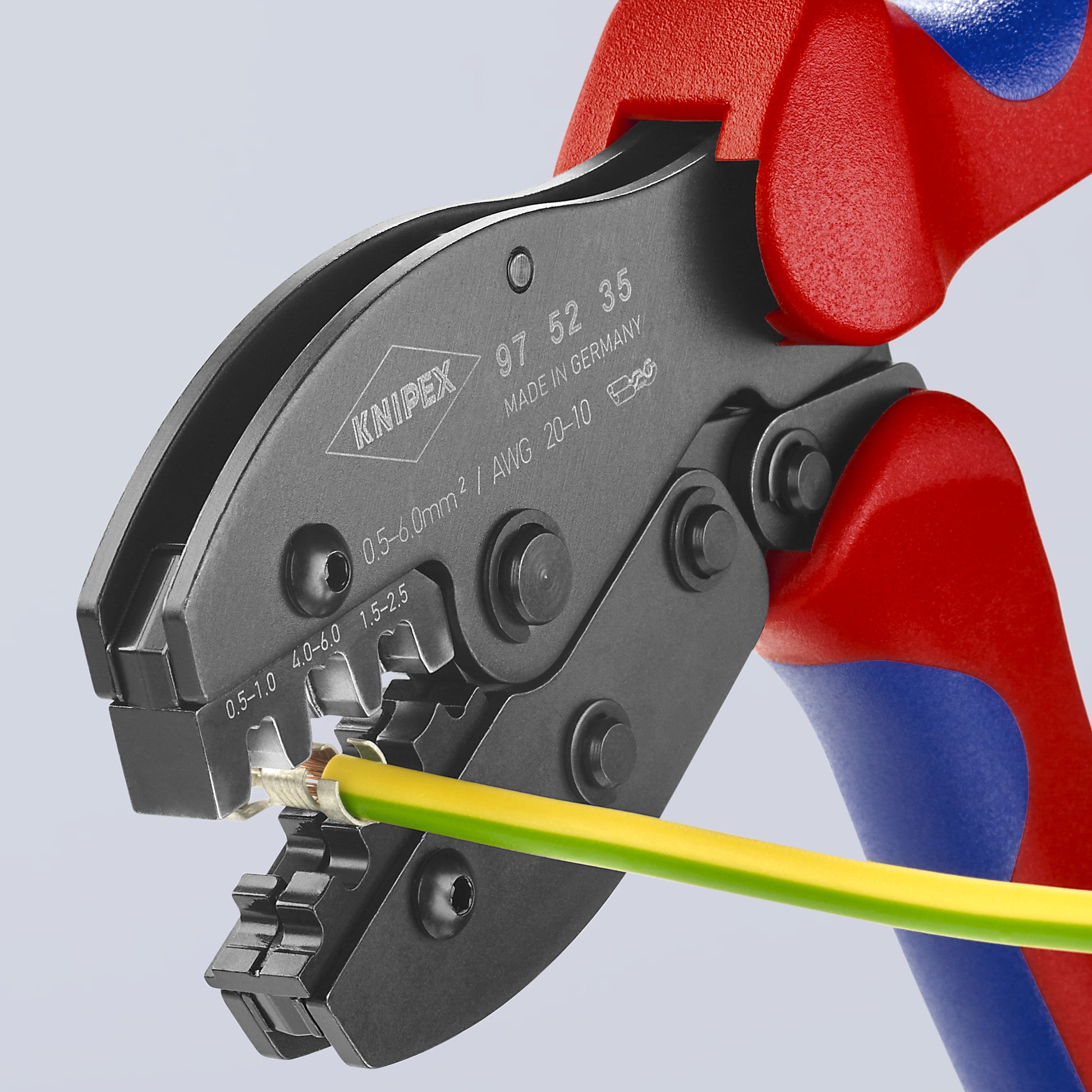 Knipex 97 52 35 Crimping Pliers For Non-Insulated Open Plug-Type Connectors (Plug Width 4.8 and 6.3 mm) - image 5