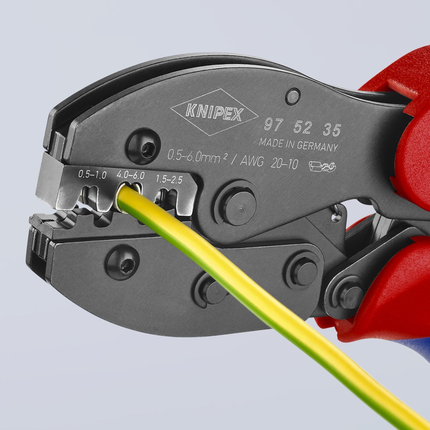 Knipex 97 52 35 Crimping Pliers For Non-Insulated Open Plug-Type Connectors (Plug Width 4.8 and 6.3 mm) - image 7