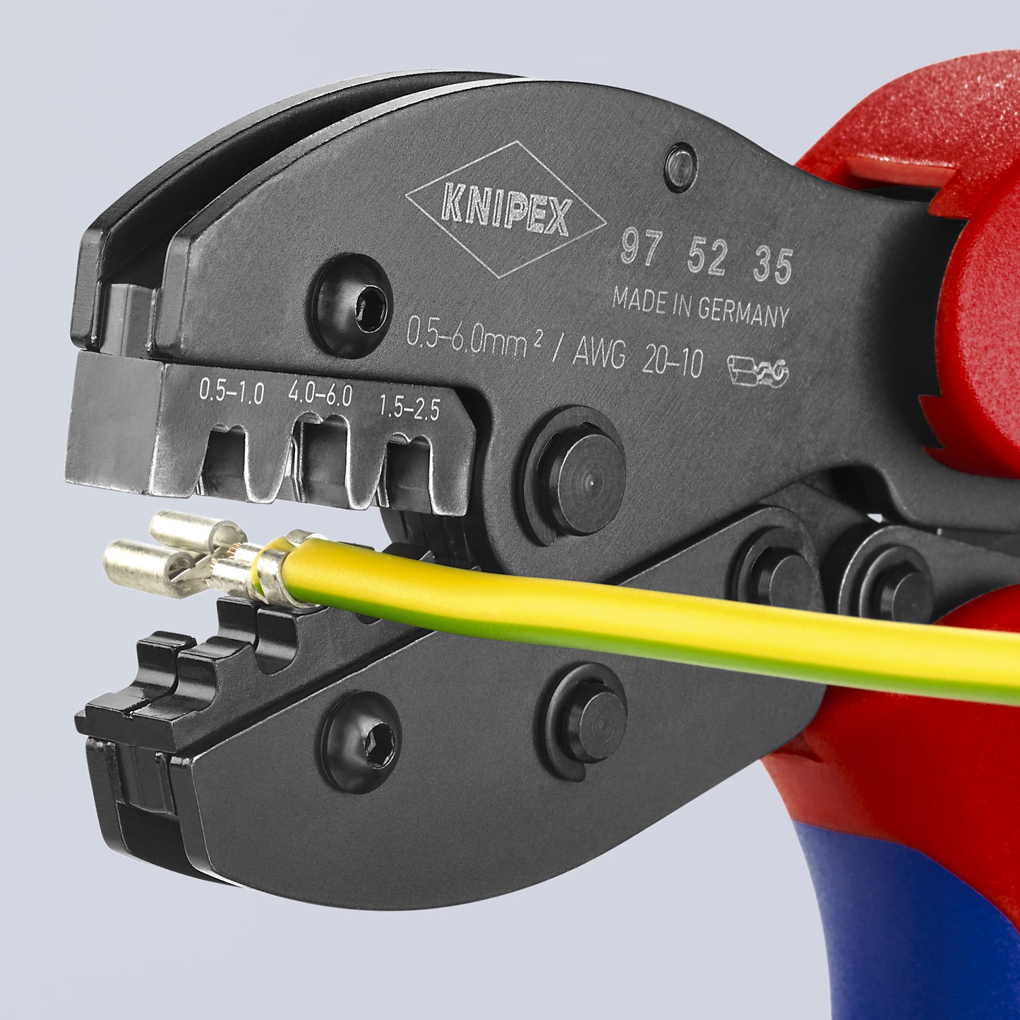 Knipex 97 52 35 Crimping Pliers For Non-Insulated Open Plug-Type Connectors (Plug Width 4.8 and 6.3 mm) - image 8