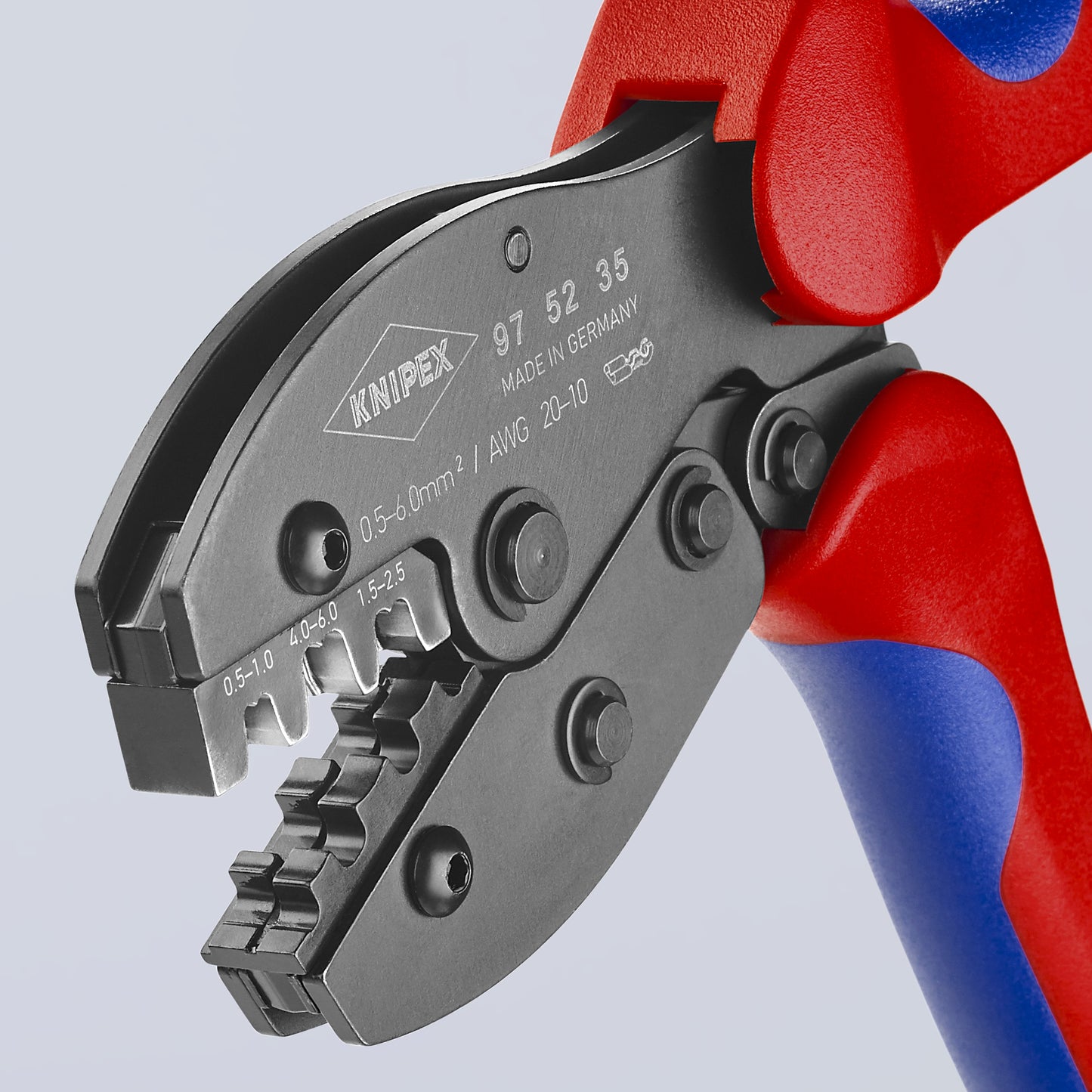 Knipex 97 52 35 Crimping Pliers For Non-Insulated Open Plug-Type Connectors (Plug Width 4.8 and 6.3 mm) - image 4