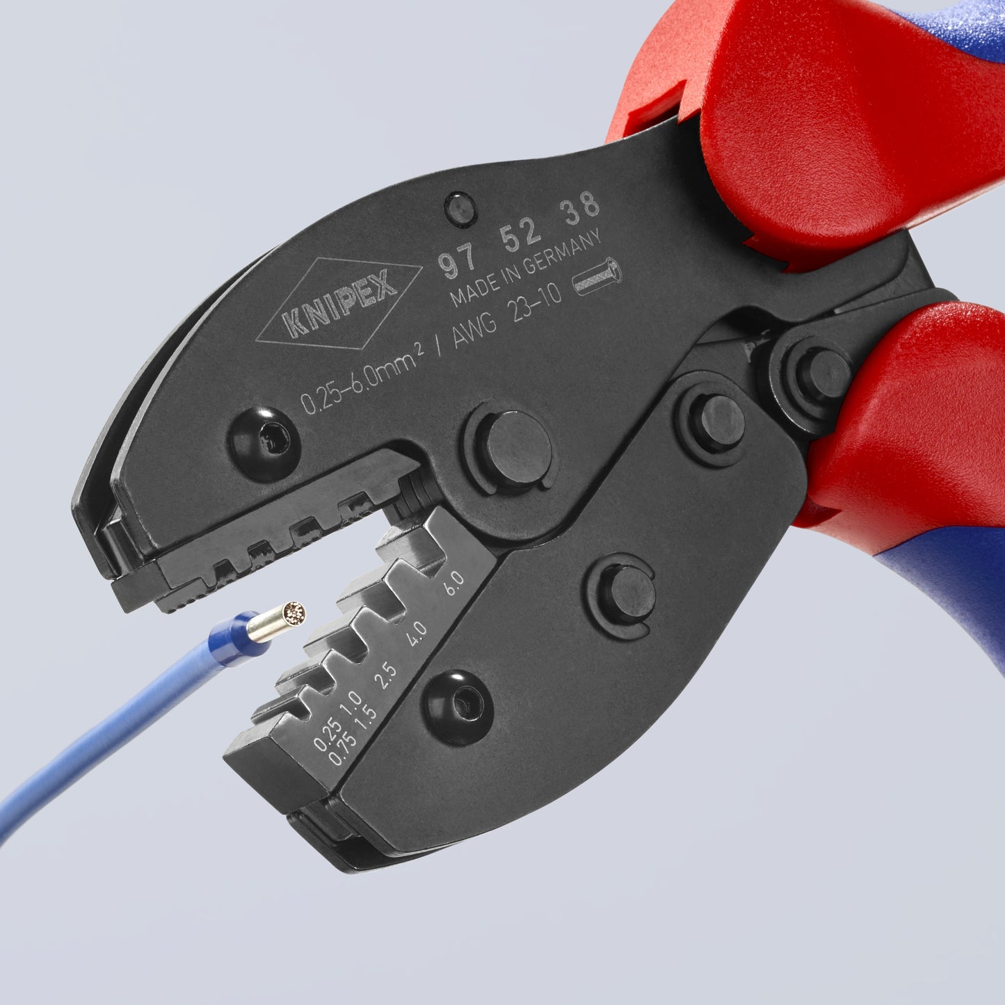 Knipex 97 52 38 Crimping Pliers For Insulated and Non-Insulated Wire Ferrules - image 6