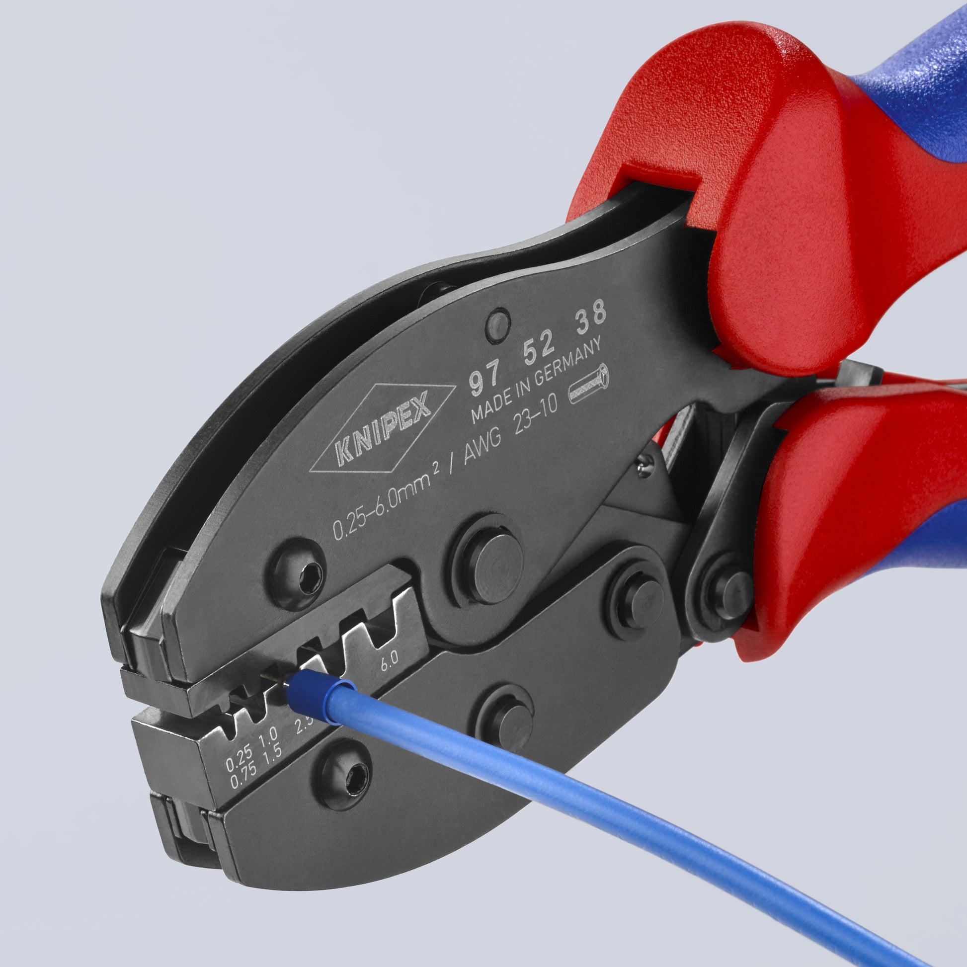 Knipex 97 52 38 Crimping Pliers For Insulated and Non-Insulated Wire Ferrules - image 9