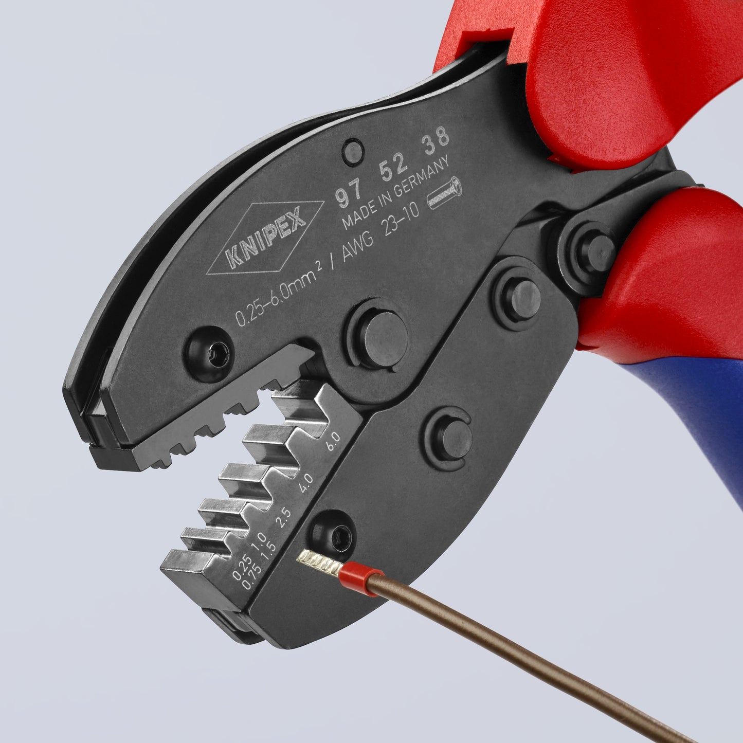 Knipex 97 52 38 Crimping Pliers For Insulated and Non-Insulated Wire Ferrules - image 11