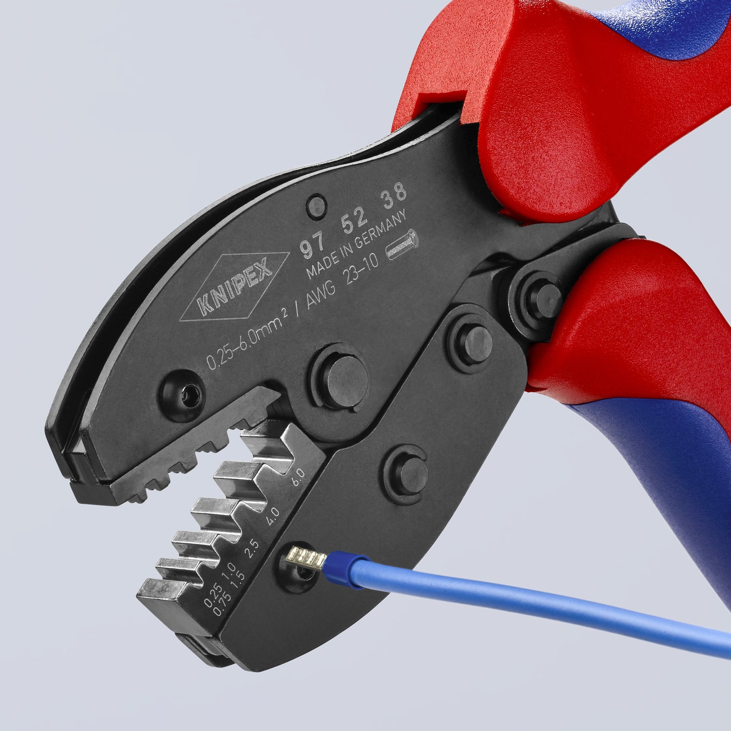 Knipex 97 52 38 Crimping Pliers For Insulated and Non-Insulated Wire Ferrules - image 12