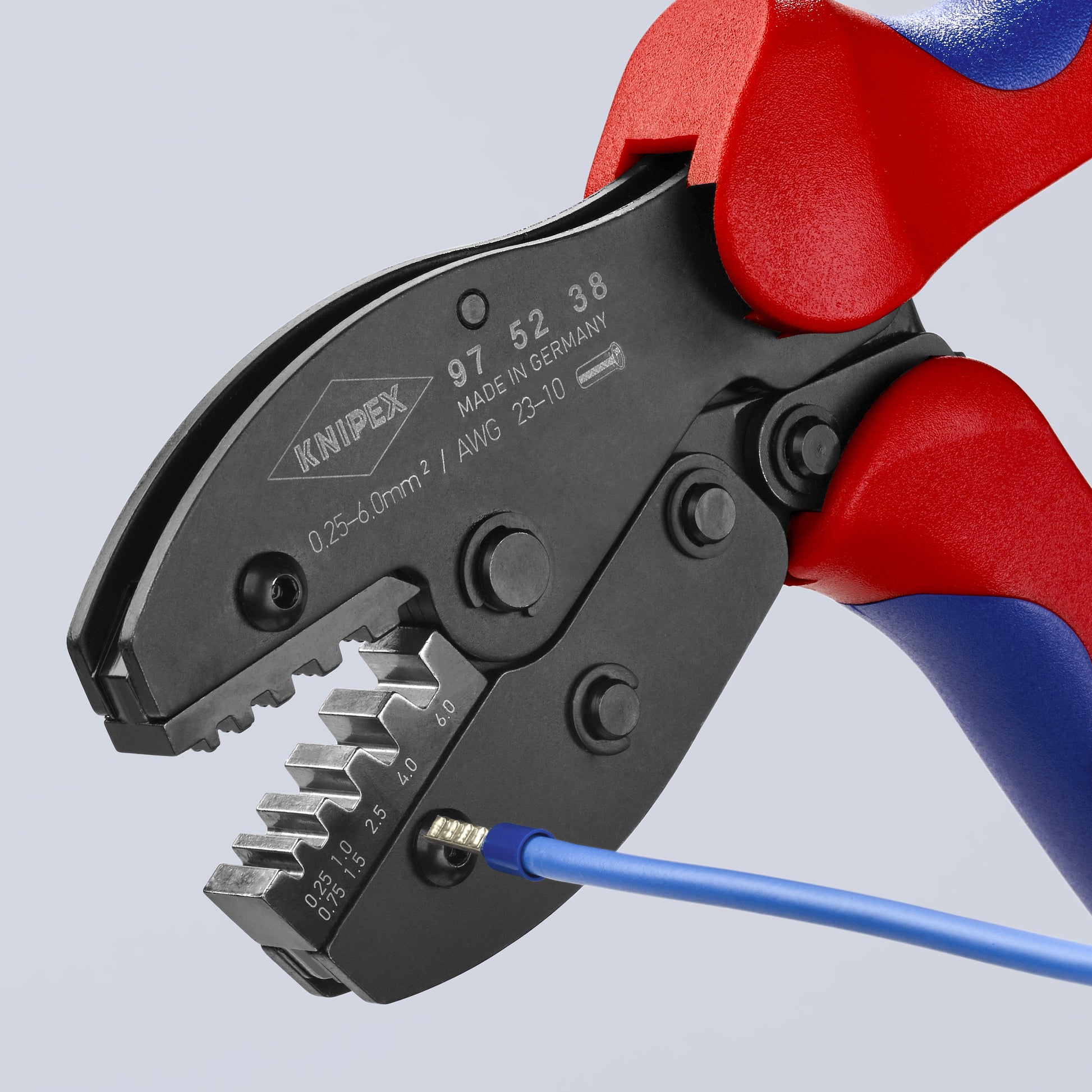 Knipex 97 52 38 Crimping Pliers For Insulated and Non-Insulated Wire Ferrules - image 12