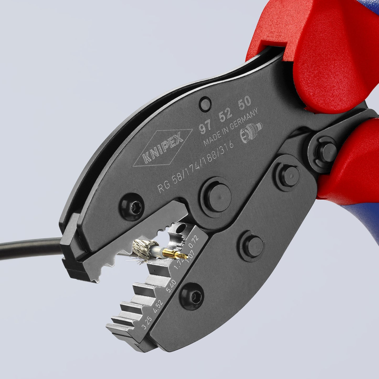 Knipex 97 52 50 Crimping Pliers For COAX, BNC and TNC Connectors For RG58/174/188/316 - image 5