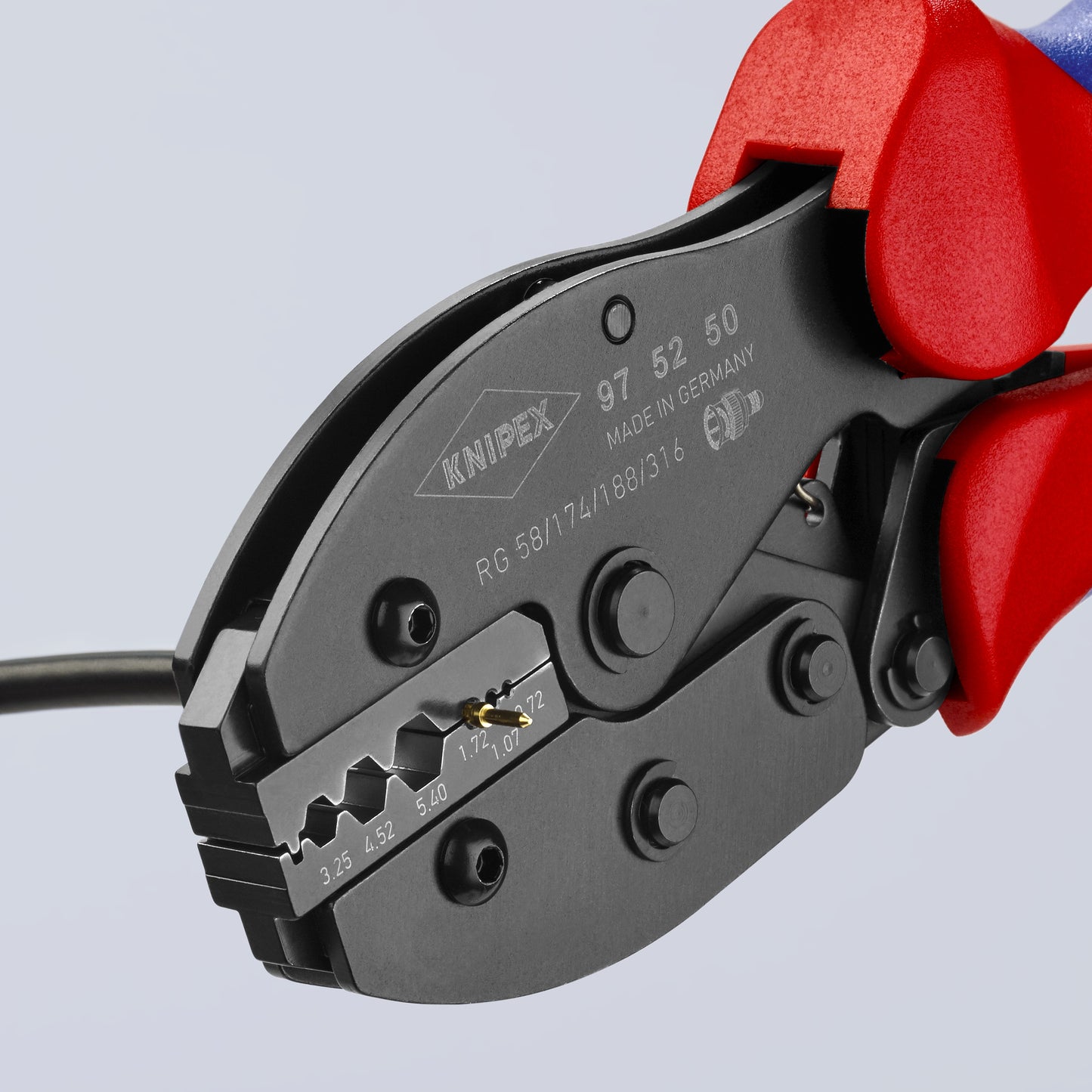 Knipex 97 52 50 Crimping Pliers For COAX, BNC and TNC Connectors For RG58/174/188/316 - image 6