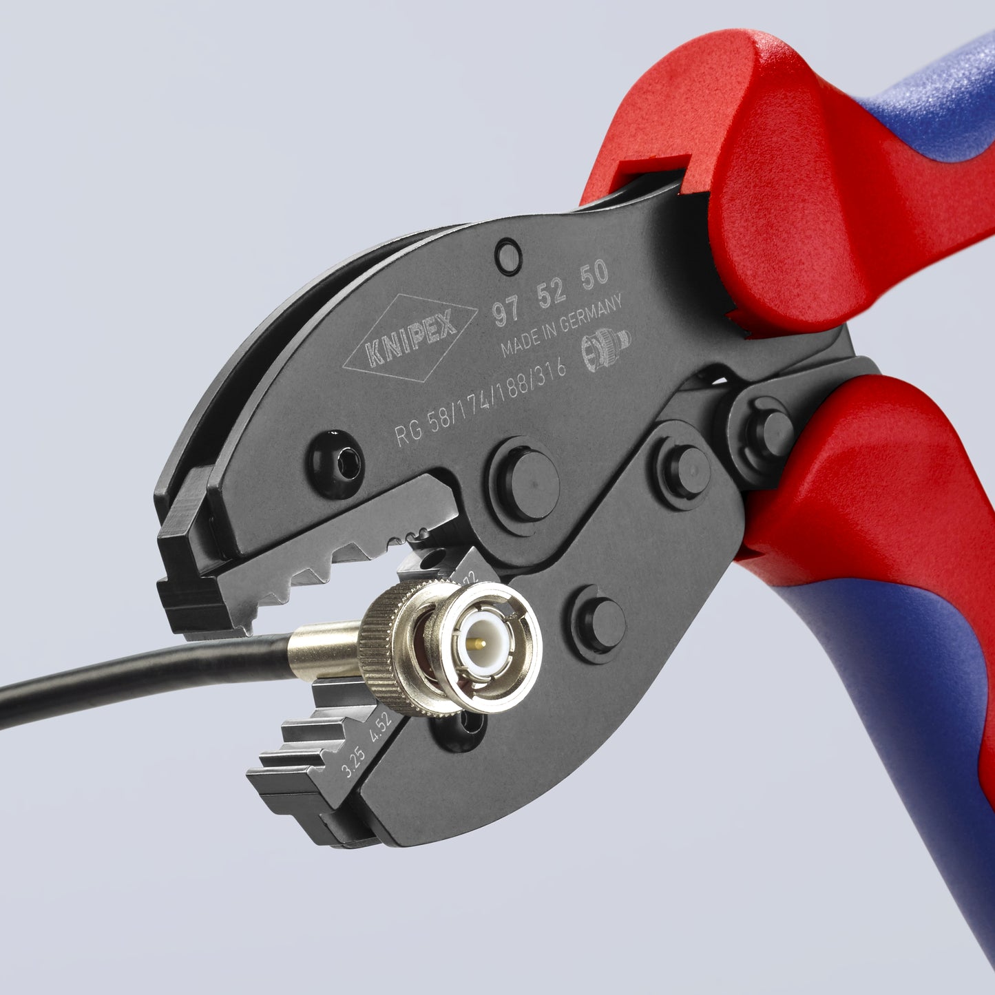 Knipex 97 52 50 Crimping Pliers For COAX, BNC and TNC Connectors For RG58/174/188/316 - image 8