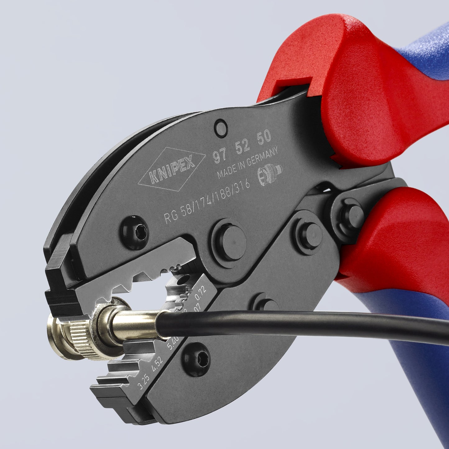 Knipex 97 52 50 Crimping Pliers For COAX, BNC and TNC Connectors For RG58/174/188/316 - image 9