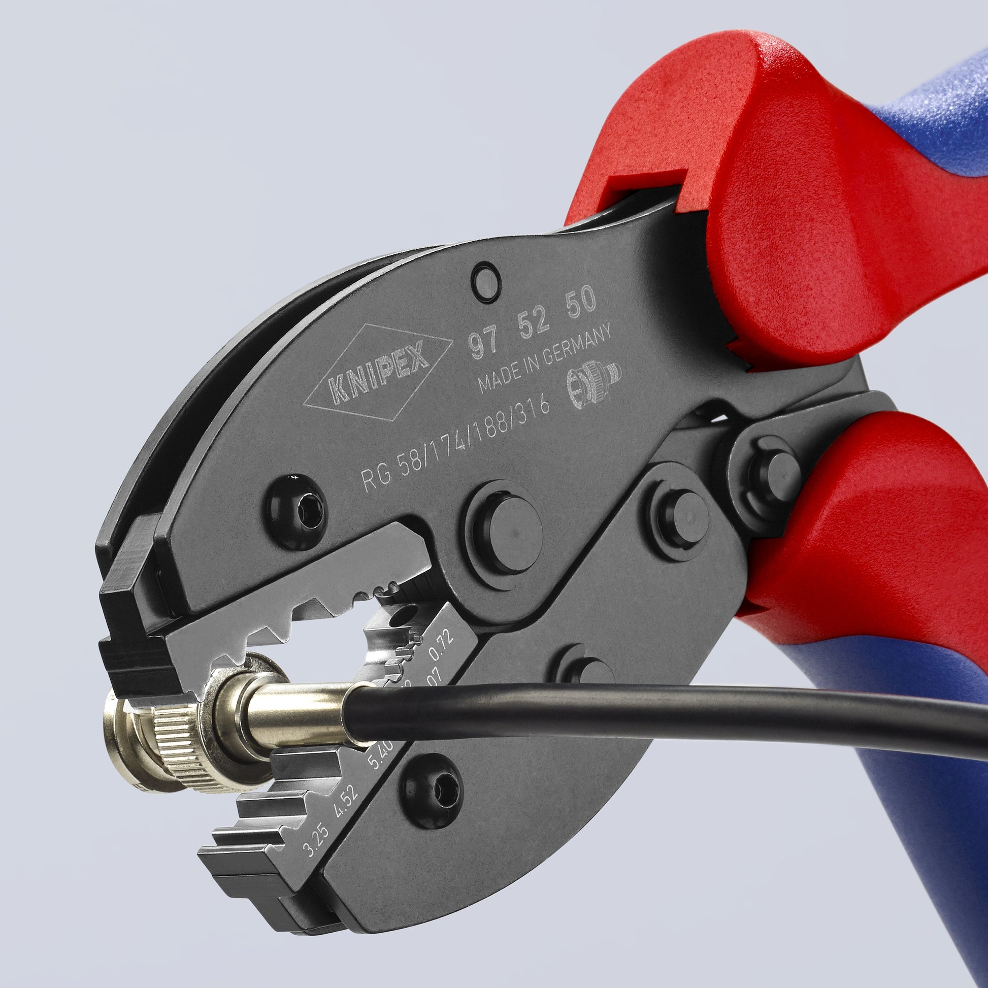 Knipex 97 52 50 Crimping Pliers For COAX, BNC and TNC Connectors For RG58/174/188/316 - image 9