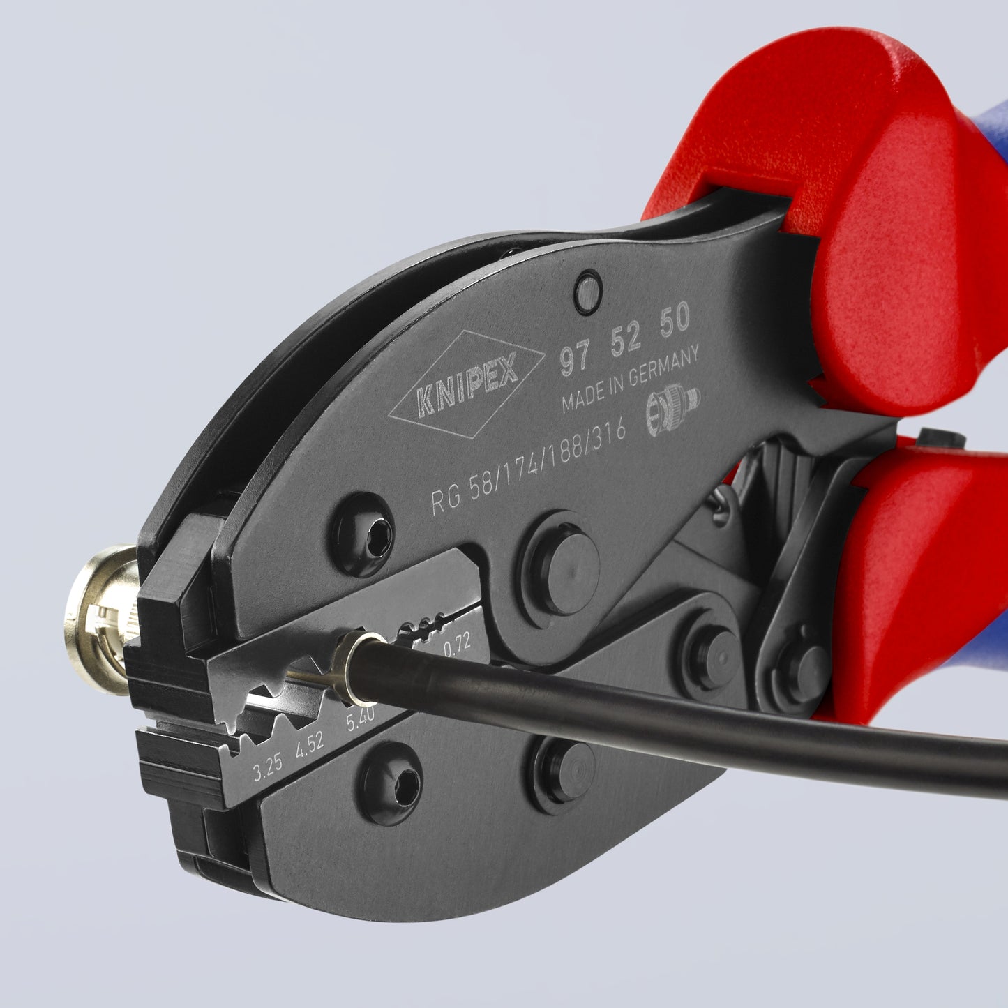 Knipex 97 52 50 Crimping Pliers For COAX, BNC and TNC Connectors For RG58/174/188/316 - image 10