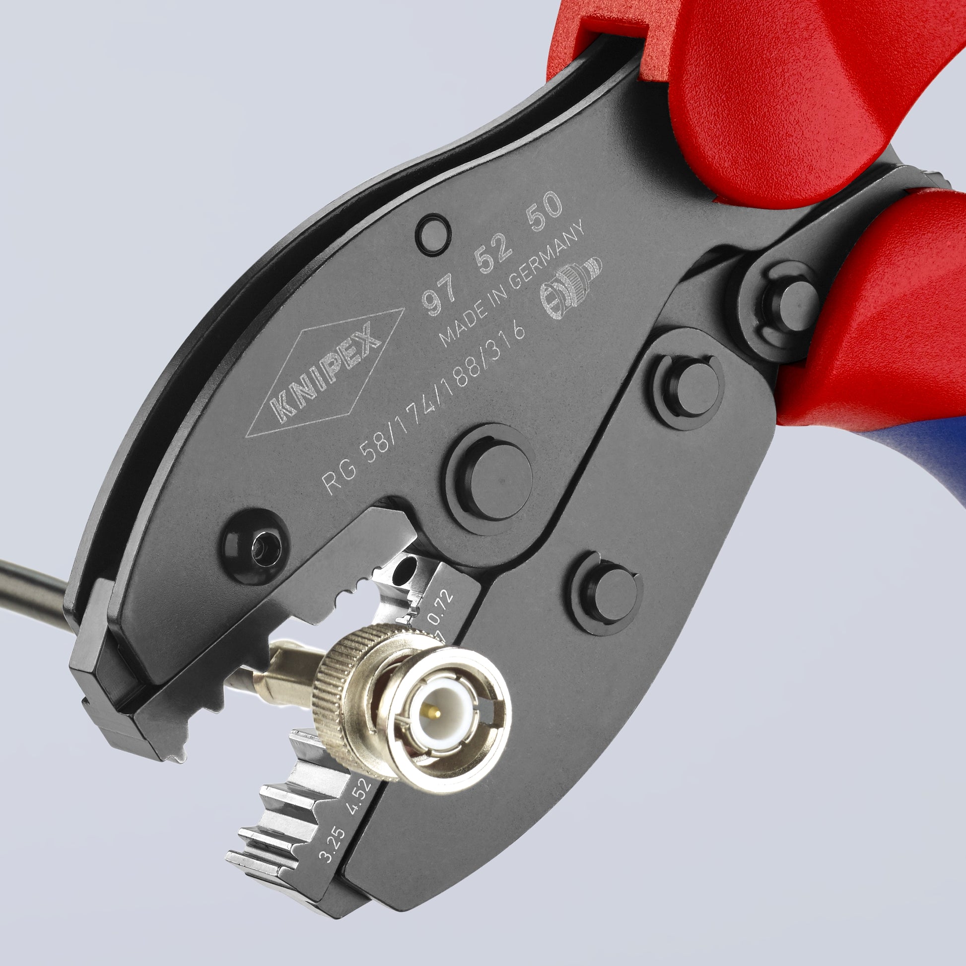 Knipex 97 52 50 Crimping Pliers For COAX, BNC and TNC Connectors For RG58/174/188/316 - image 12