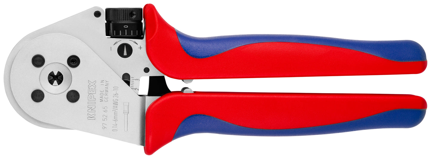 Knipex 97 52 65 Crimping Pliers-Four Mandrel For Turned Contacts - KNIPEX Tools