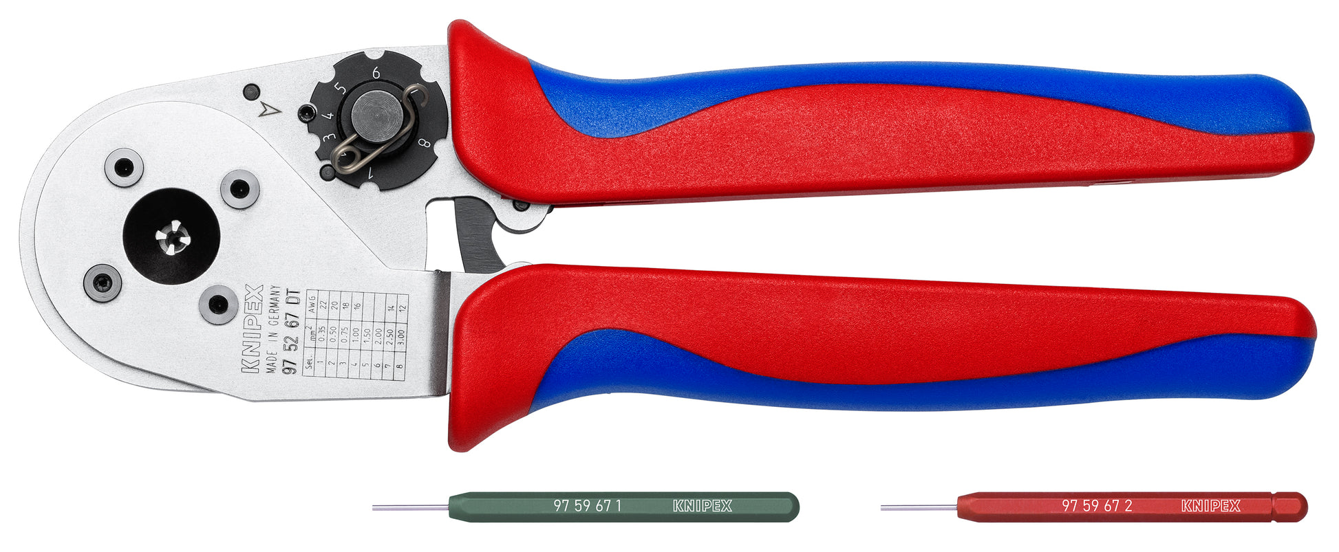 Knipex 97 52 67 DT Crimping Pliers - Four-Mandrel For DT Contacts - image 2