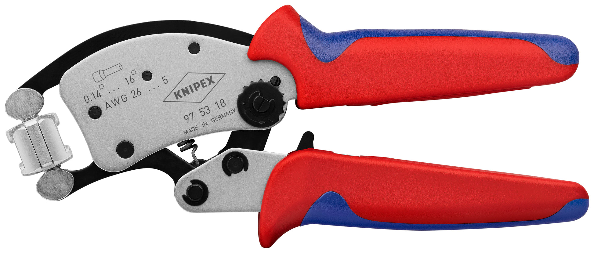 Knipex 97 53 18 Twister®16 Self-Adjusting Crimping Pliers For Wire Ferrules - KNIPEX Tools