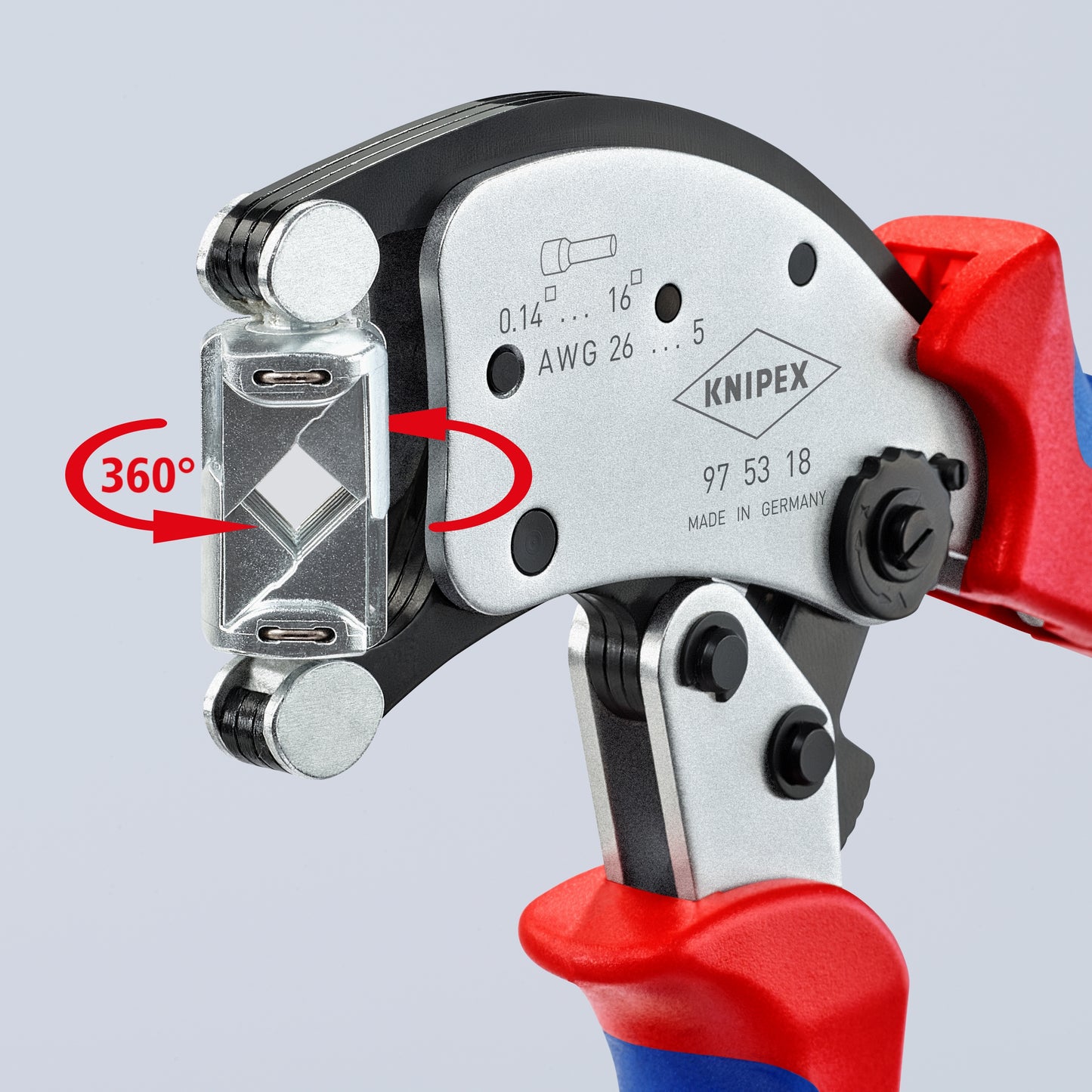 Knipex 97 53 18 Twister®16 Self-Adjusting Crimping Pliers For Wire Ferrules - image 6