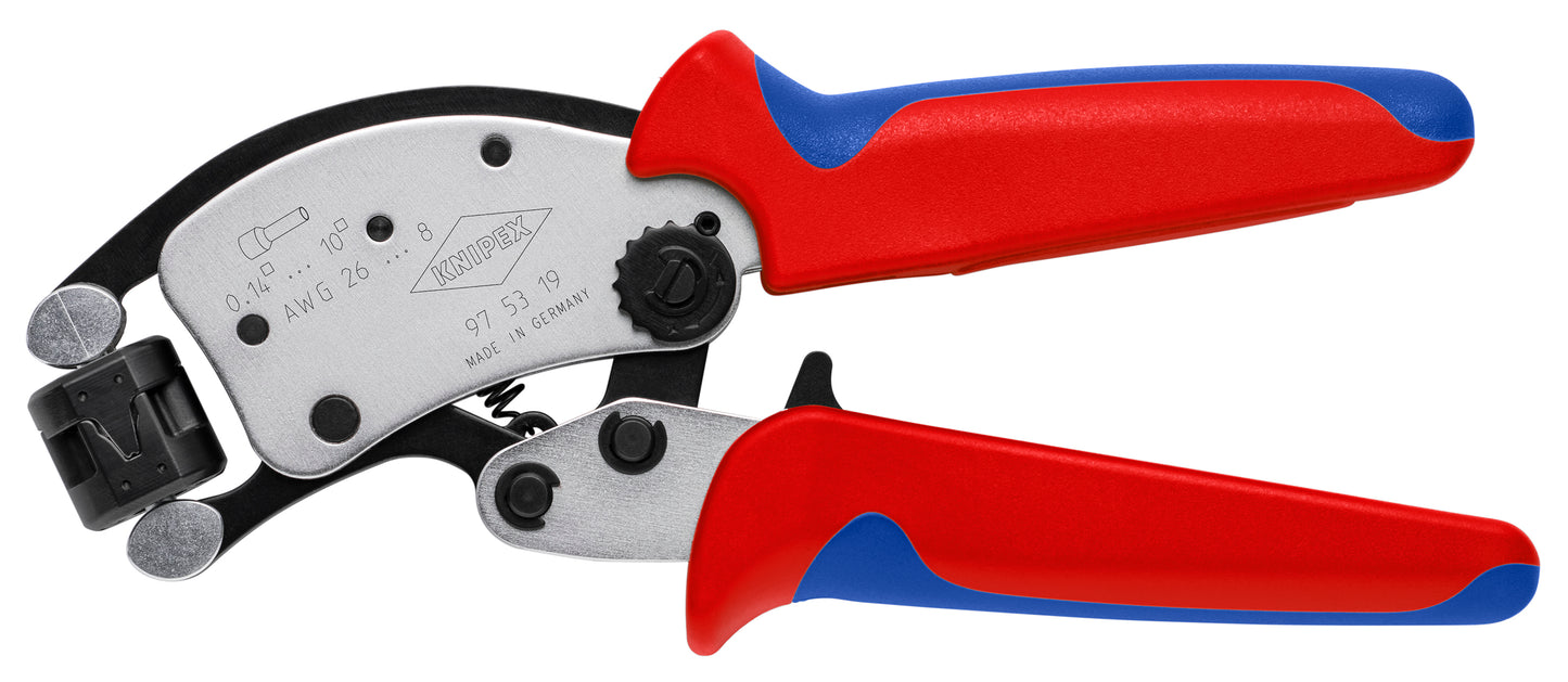Knipex 97 53 19 Twistor® T Self-Adjusting Crimping Pliers For Wire Ferrules - KNIPEX Tools