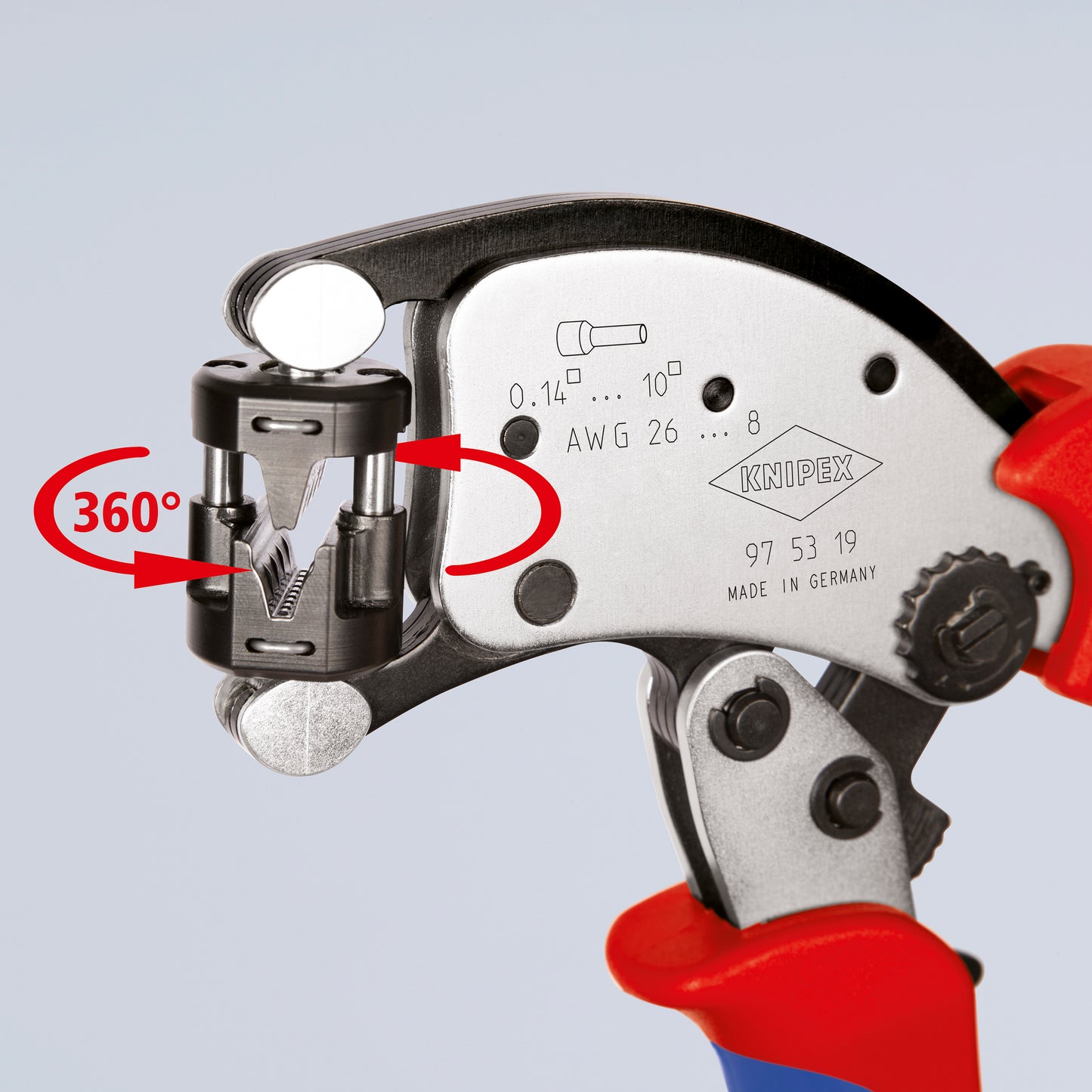 Knipex 97 53 19 Twistor® T Self-Adjusting Crimping Pliers For Wire Ferrules - image 5