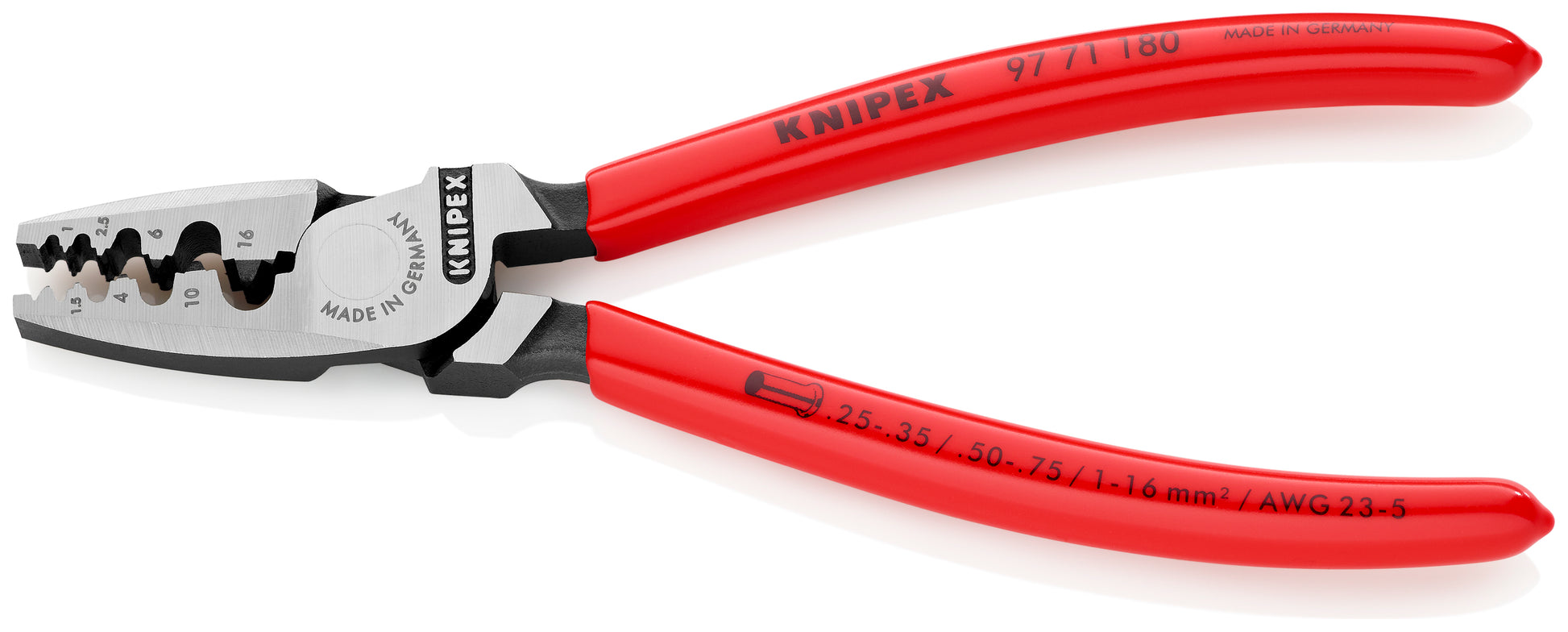 Knipex 97 71 180 Crimping Pliers for Wire Ferrules - image 3