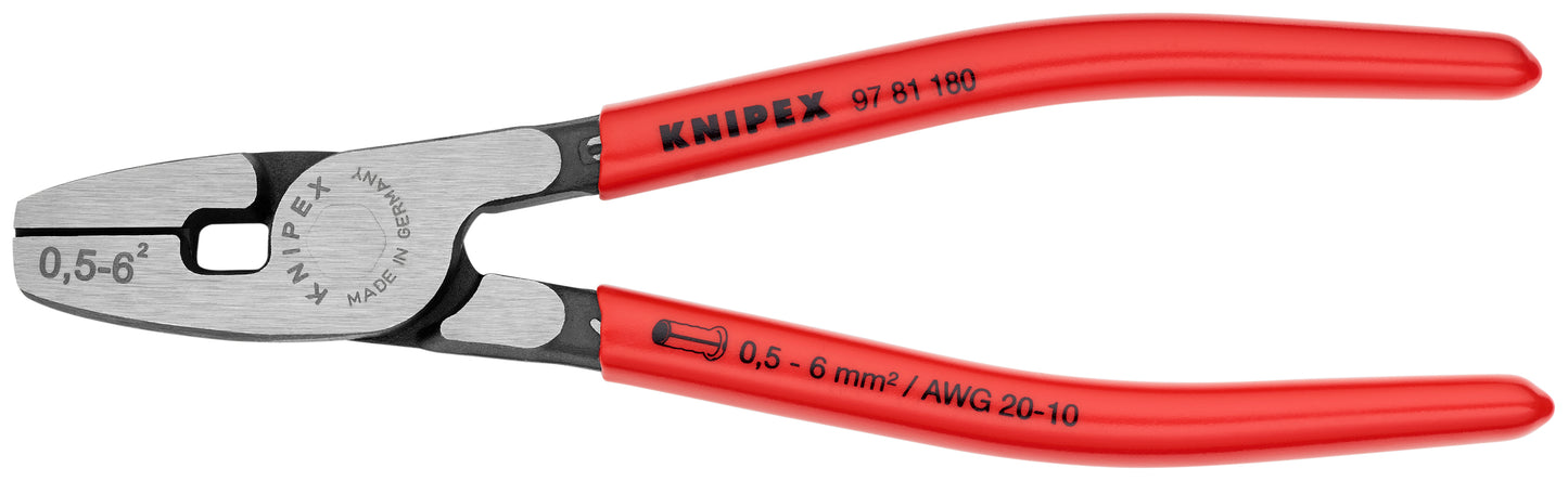 Knipex 97 81 180 Crimping Pliers for Wire Ferrules - KNIPEX Tools