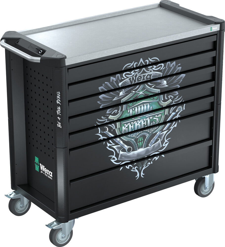 Wera 05501881001 9801 TOOL REBEL ROLLER CABINET STAINLESS XXL, EMPTY, 1133 X 588 X 1020 MM **PRE-PAID SHIPPING DOES NOT APPLY**