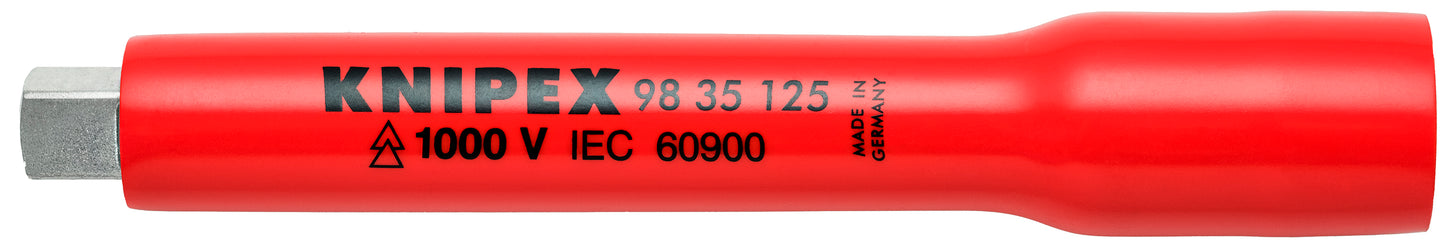 Knipex 98 35 125 Extension Bar, 3/8" Drive-1000V Insulated - KNIPEX Tools
