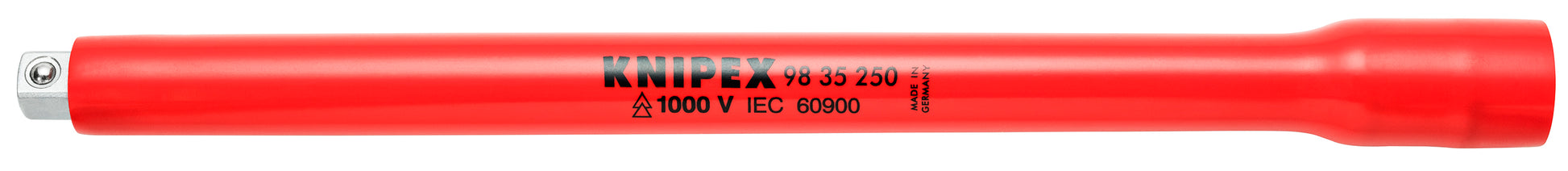 Knipex 98 35 250 Extension Bar, 3/8" Drive-1000V Insulated - KNIPEX Tools