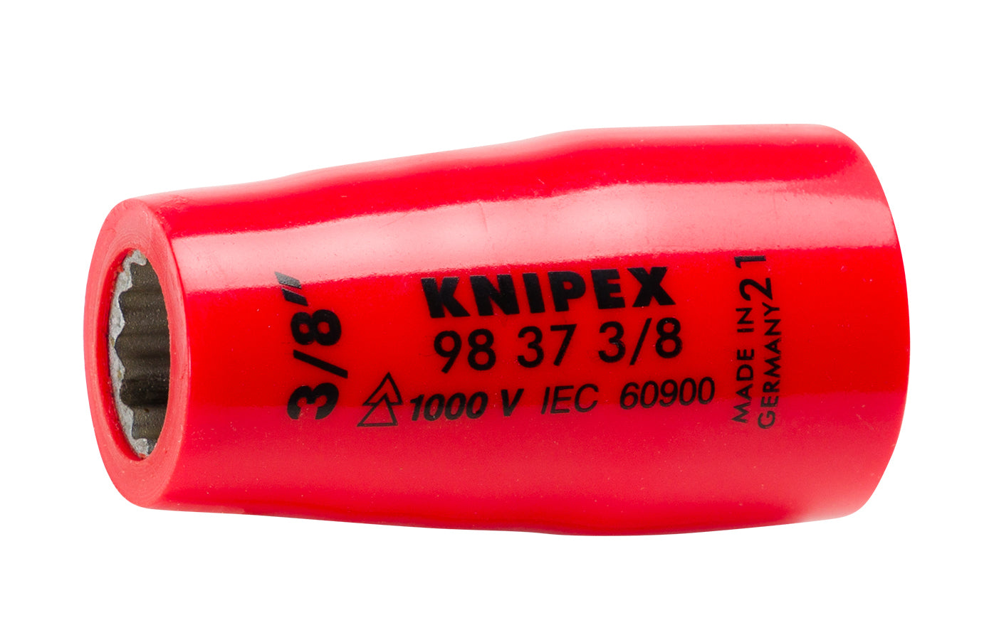Knipex 98 37 3/8" Hex Socket, 3/8"-1000V Insulated 3/8" - KNIPEX Tools