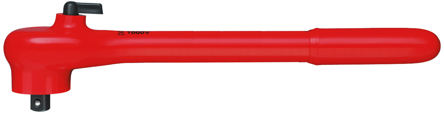 Knipex 98 41 Reversible Ratchet, 1/2" Drive-1000V Insulated - KNIPEX Tools