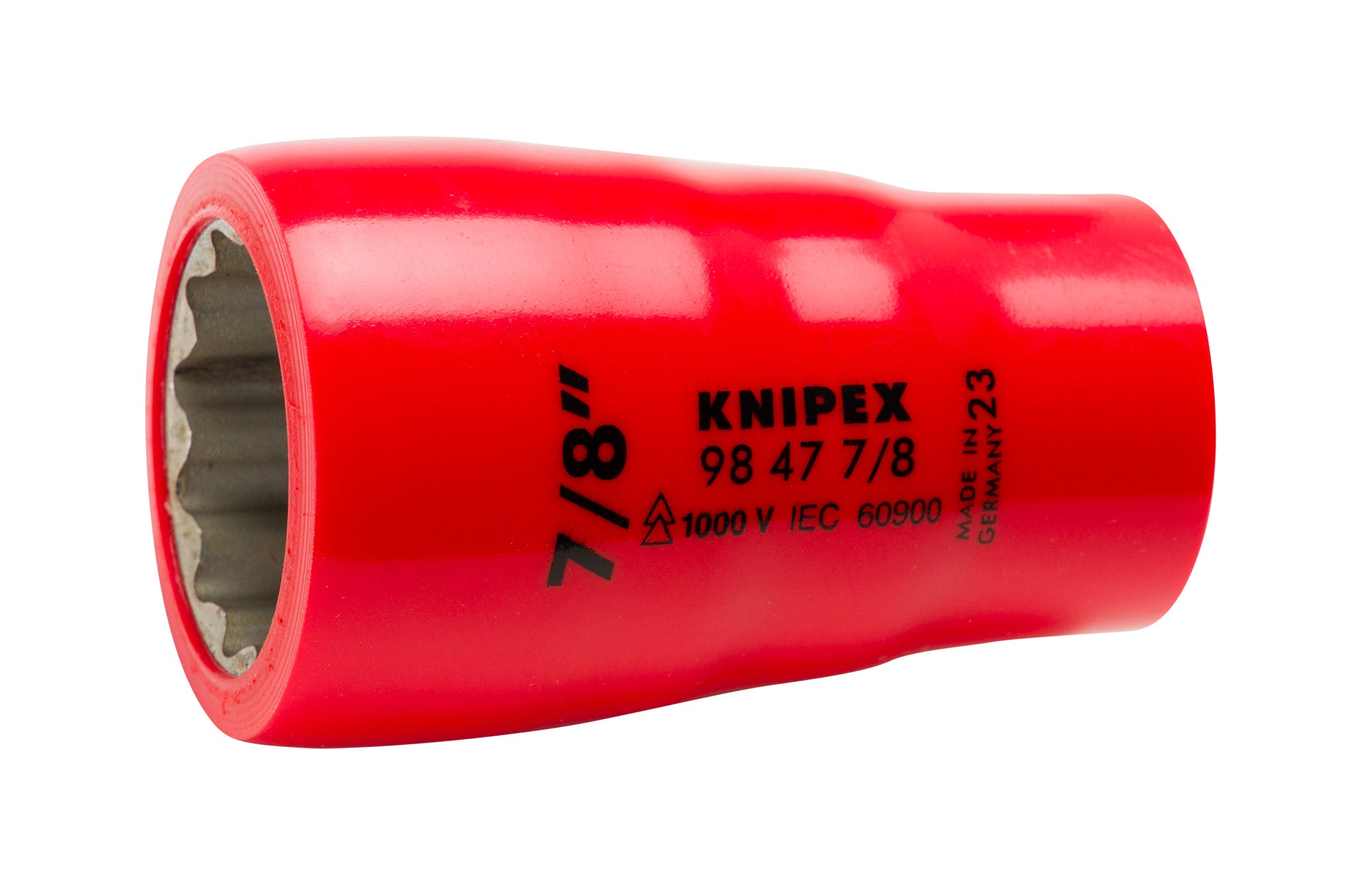 Knipex 98 47 7/8" Hex Socket, 1/2" Drive-1000V Insulated 7/8" - KNIPEX Tools