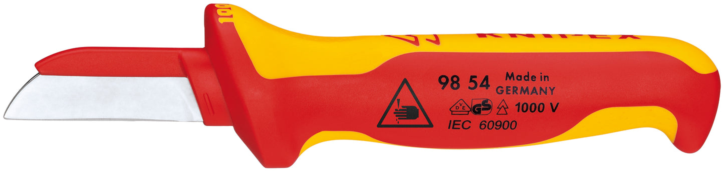 Knipex 98 54 Cable Knife-1000V Insulated - KNIPEX Tools