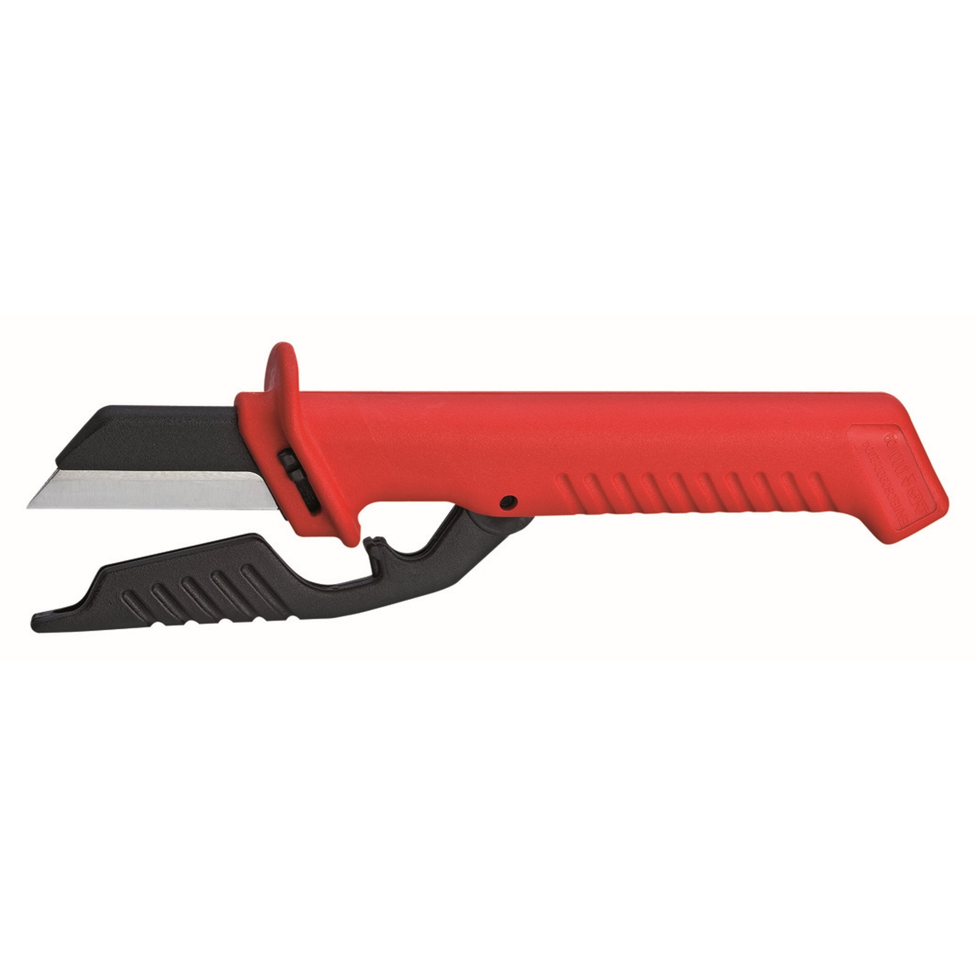 Knipex 98 56 Cable Knife with Guard-1000V Insulated - KNIPEX Tools
