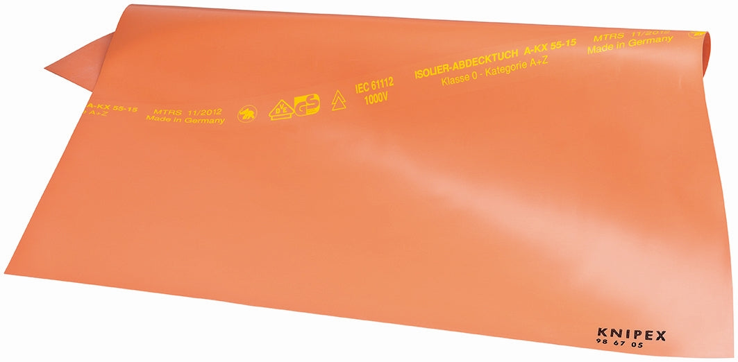 Knipex 98 67 10 Rubber Mat-40" x 40"-1000V Insulated - KNIPEX Tools